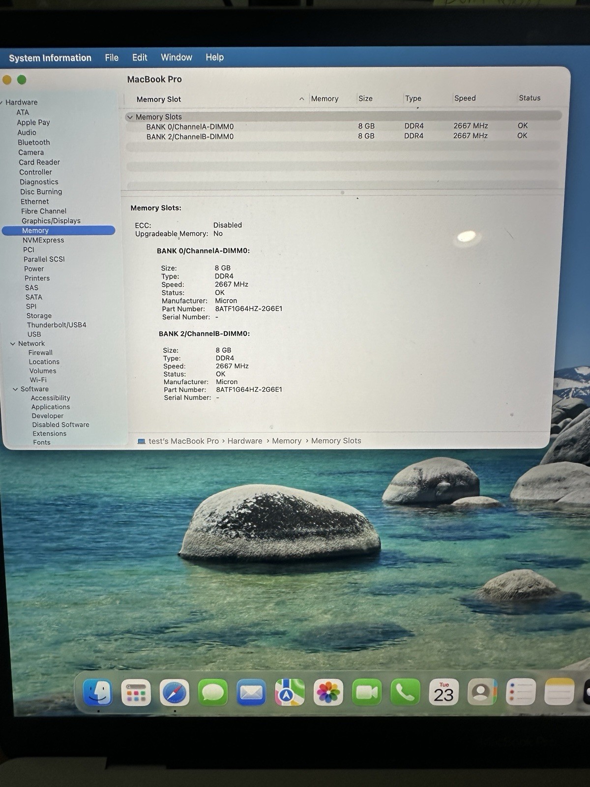 Apple MacBook Pro Laptop 16 Inch Display i7 16GB RAM 500GB Space Gray W Charger