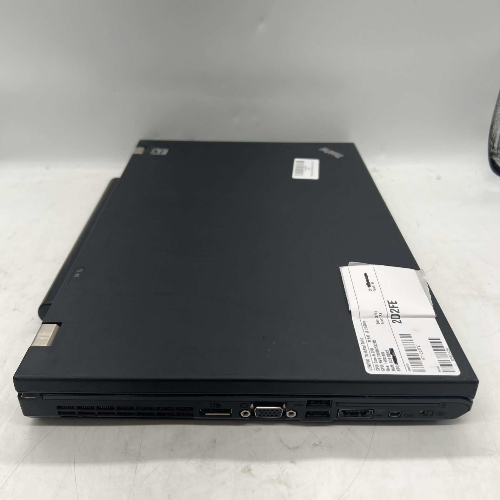 Lenovo ThinkPad T510 Core I5 M540 2.53GHz 6GB RAM NVS 3100M No Drive No OS