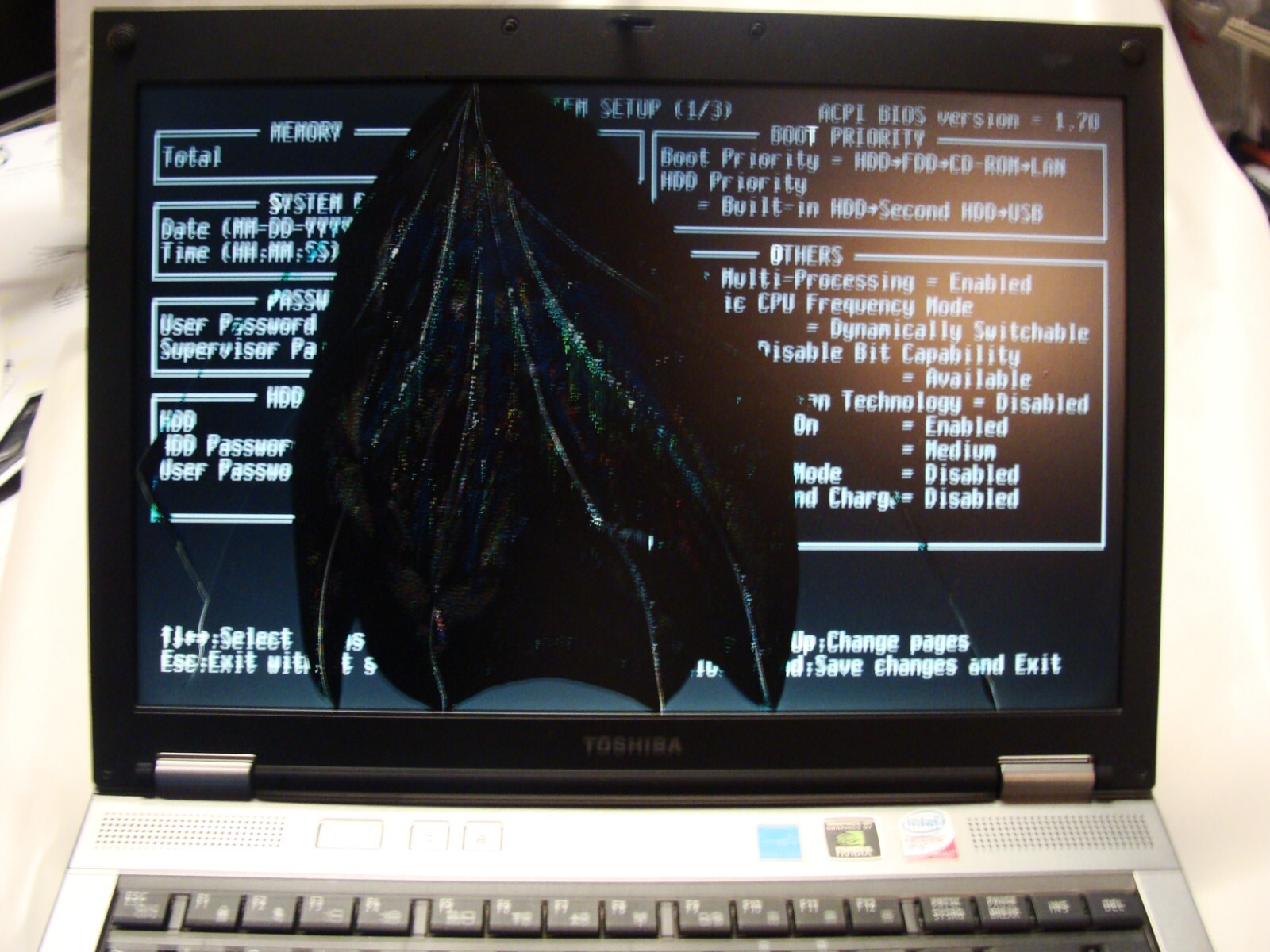 Vintage Toshiba Tecra M9-S5515 14″Centrino for Repair or Parts