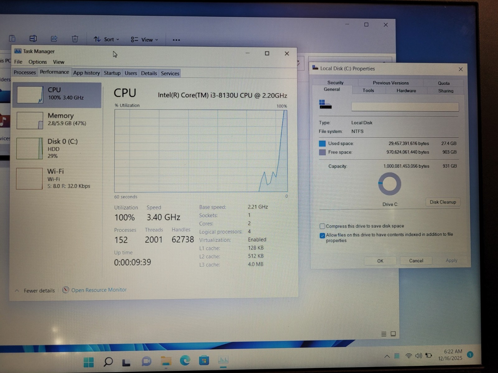 Acer aspire E5-576 16.6″ i3-8130u 2.2ghz 6gb ram 1tb hdd NXGRYAA0019180BC847600