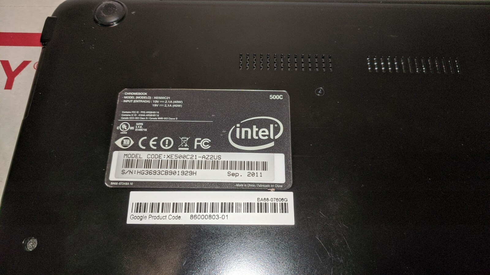SAMSUNG Chromebook XE500C21-AZ2US 12.1″ Intel Atom N570 1.66 GHz 2GB/16GB SSD