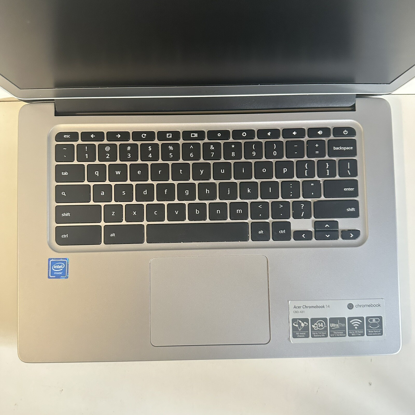 14” Acer Chromebook 14 N16P1 CB3-431 Scraps/Salvage
