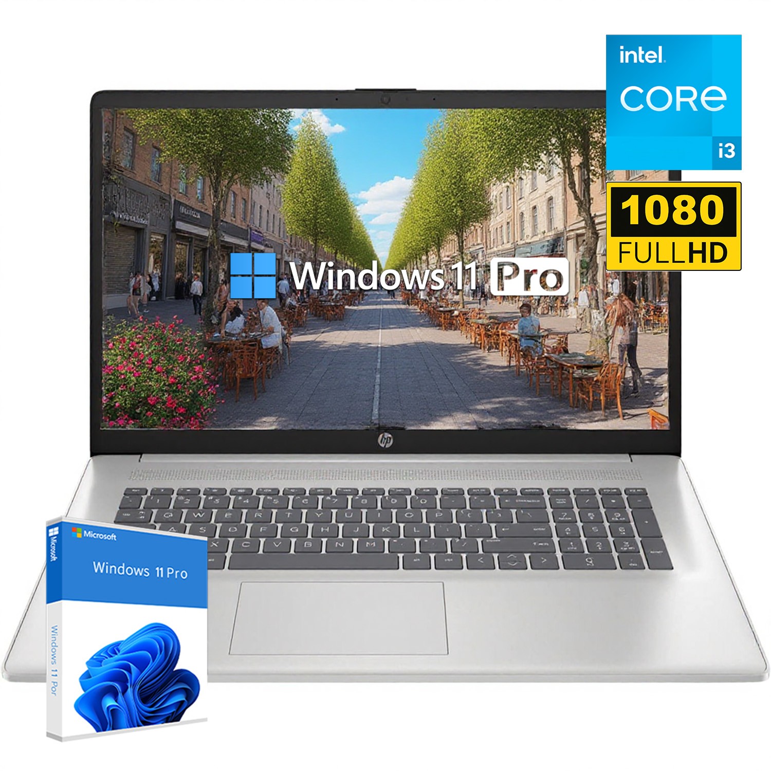 HP 17-CN3083ST 17.3″ Laptop Intel® Core™ i3-N305 Processor 16GB 2TB +Win11Pro