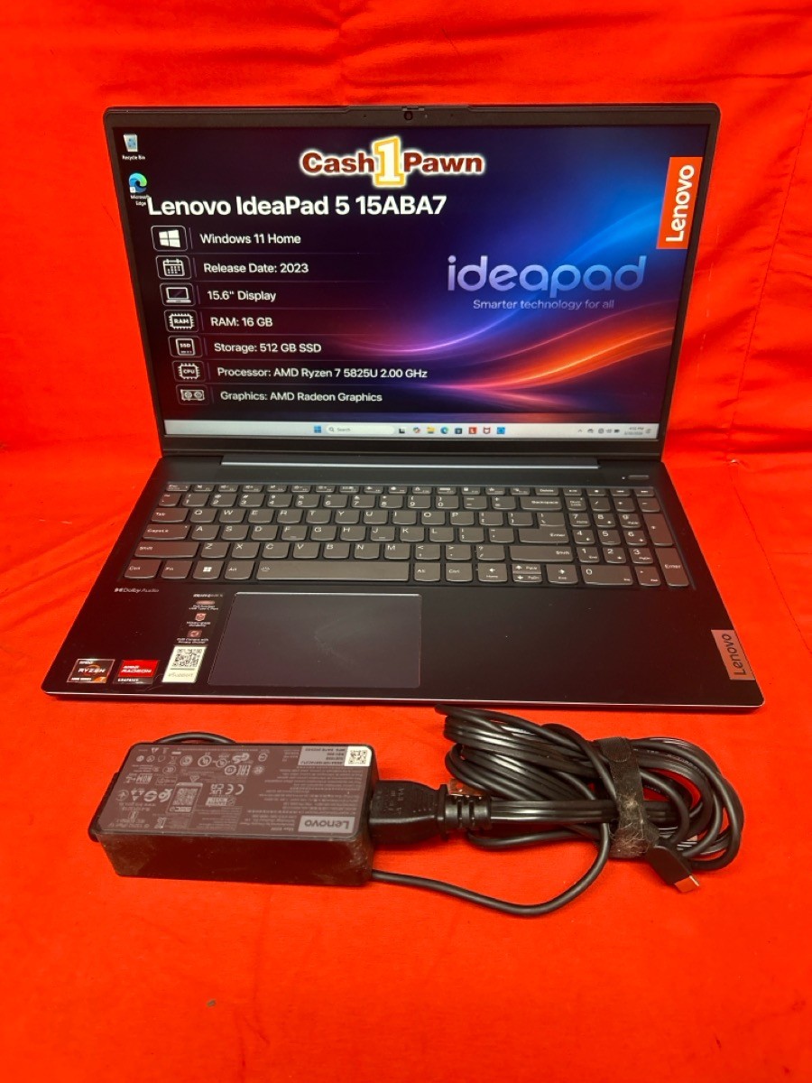 Lenovo IdeaPad 5 15ABA7 15.6″ Ryzen 7 5825U 2.0GHz 16GB RAM 512GB SS (CP1126296)