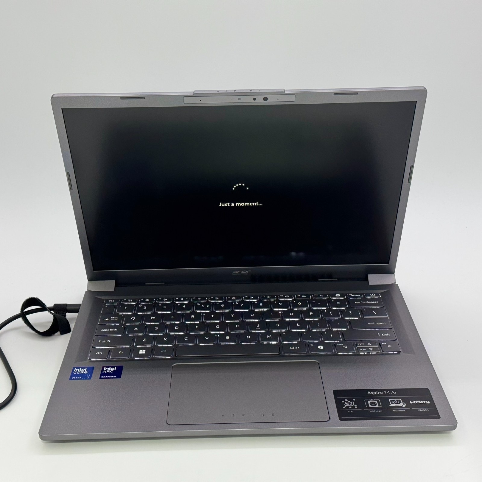 Acer Aspire 14 AI Copilot+ PC WUGXA Intel Ultra 7 256V 1TB SSD 16GB Laptop Gray