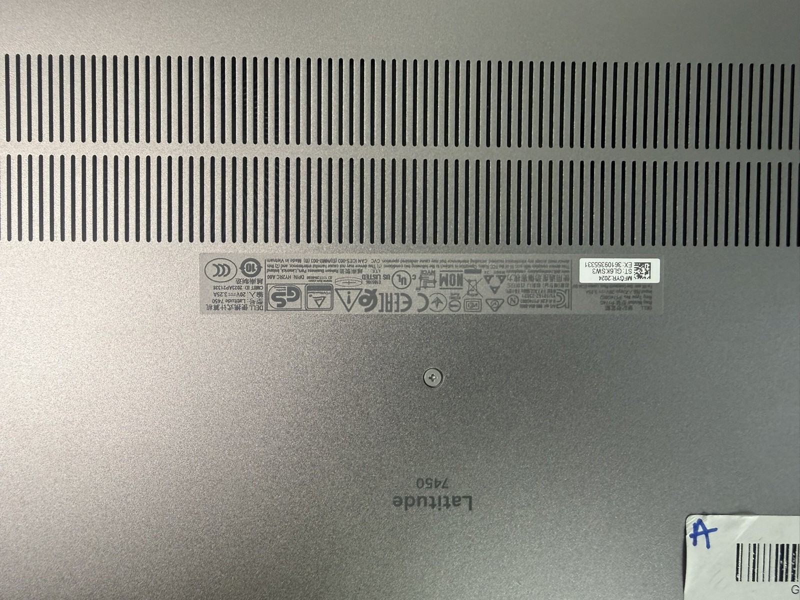 Dell Latitude 7450 14″ Ultra 7 155U 2.69GHz 16GB DDR5 512GB SSD W11 Pro