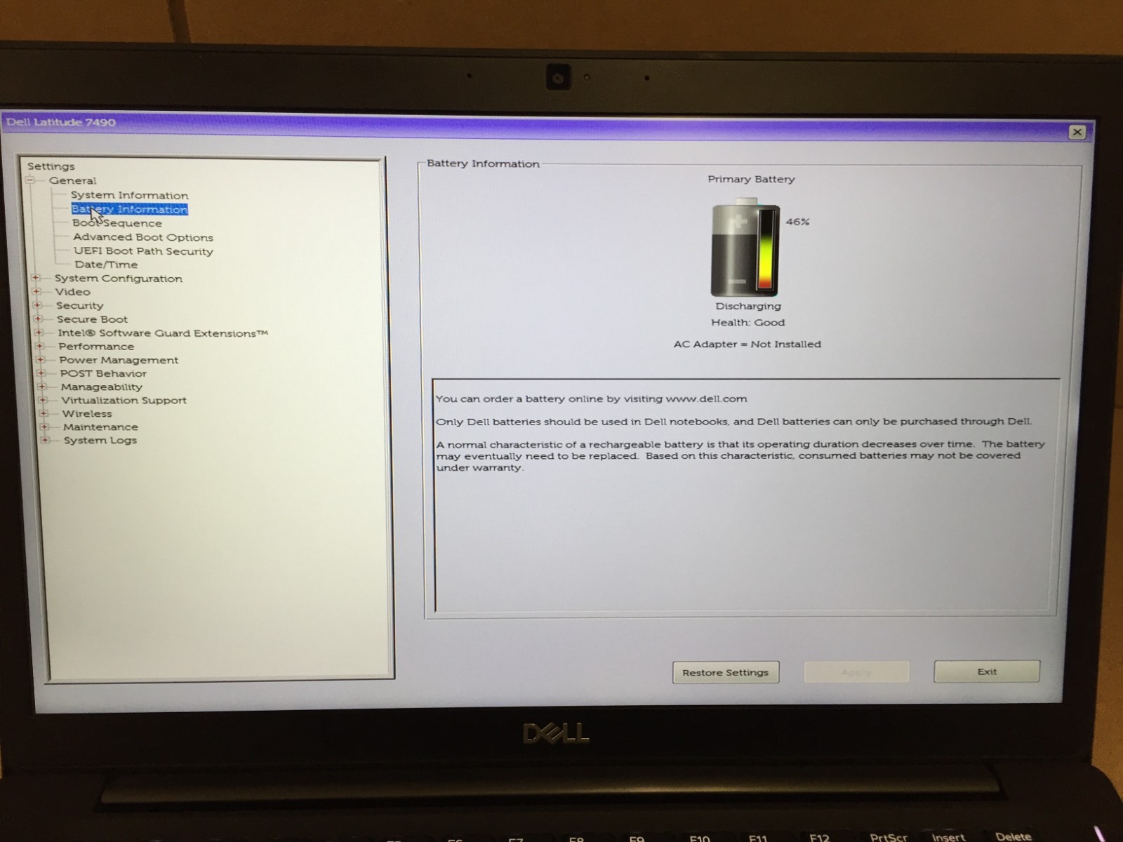 Dell Latitude 7490 14″ FHD Laptop i7-8650U 8GB RAM 256GB SSD w/AC