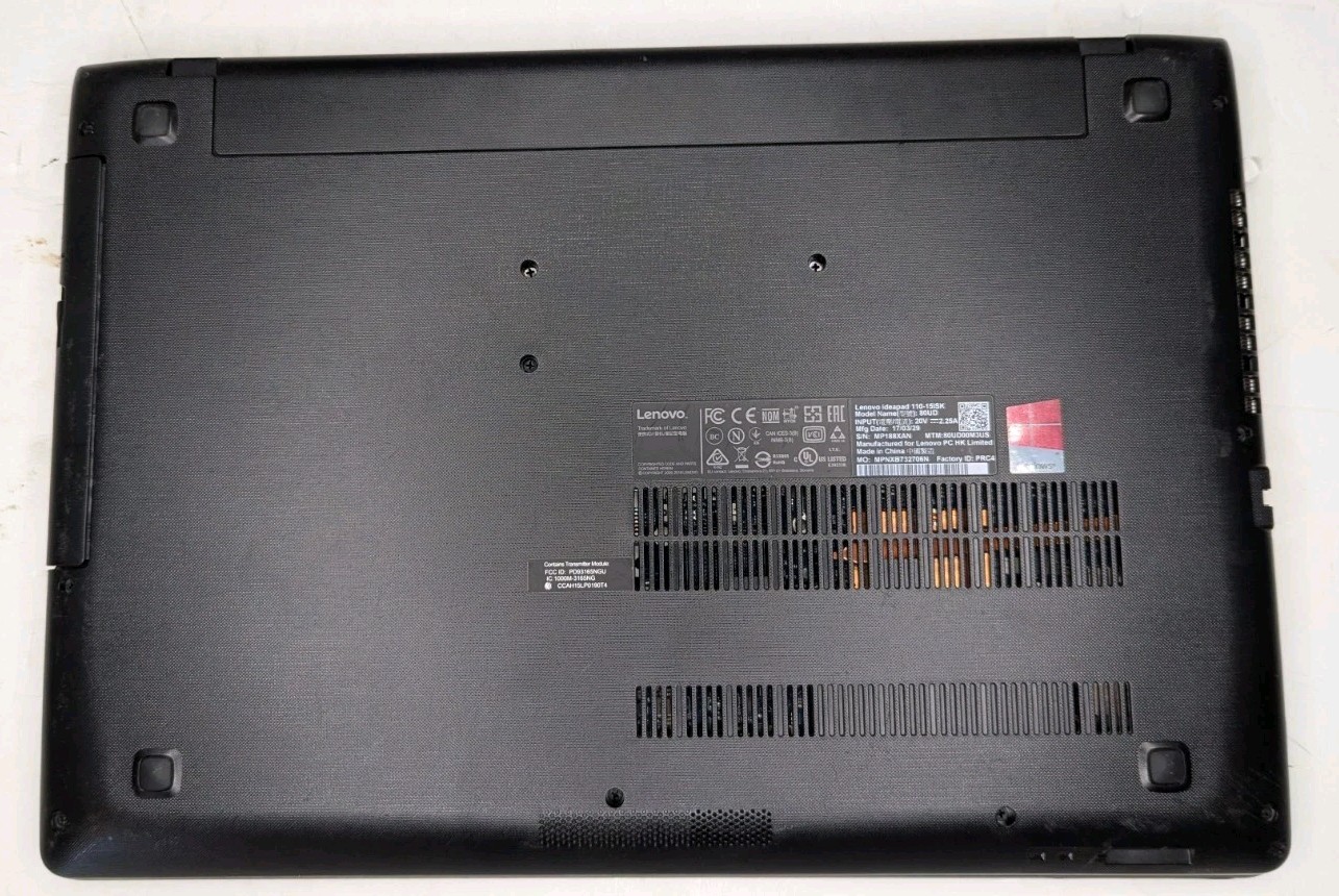 Lenovo IdeaPad 15.6″ (110-15ISK) Core i3-6100U 2.30GHz 8GB RAM 256GB SSD Win 11