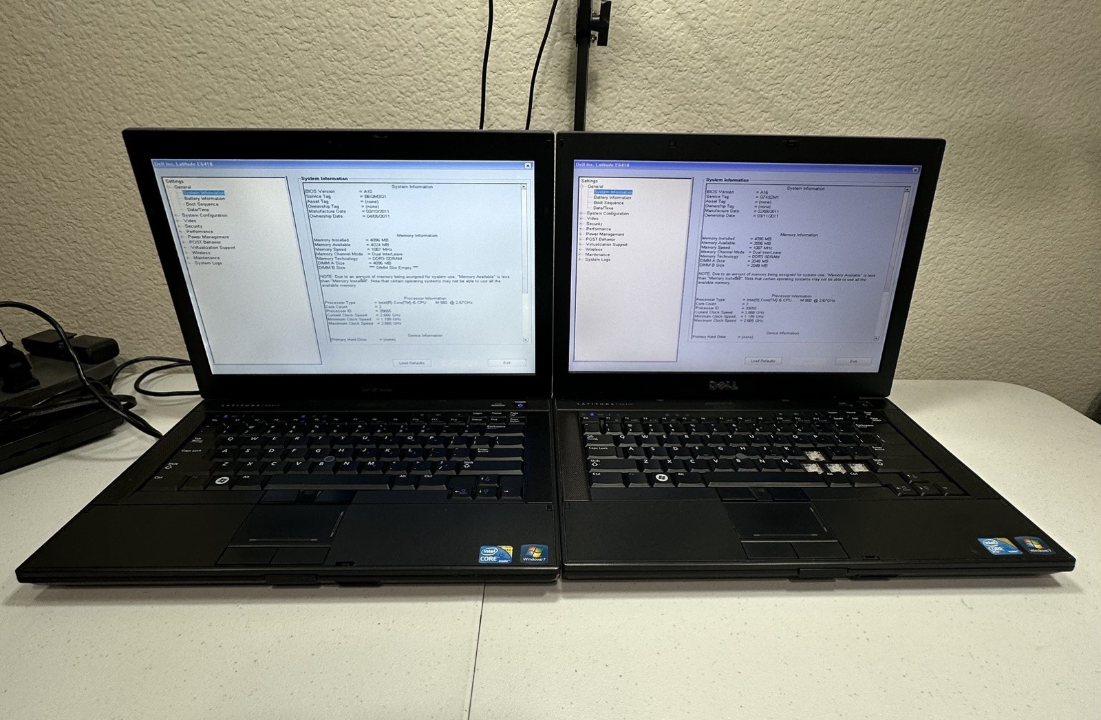 Two Dell Latitude E6410 14″ Laptop i5 2.67GHz – No HDD or Caddy