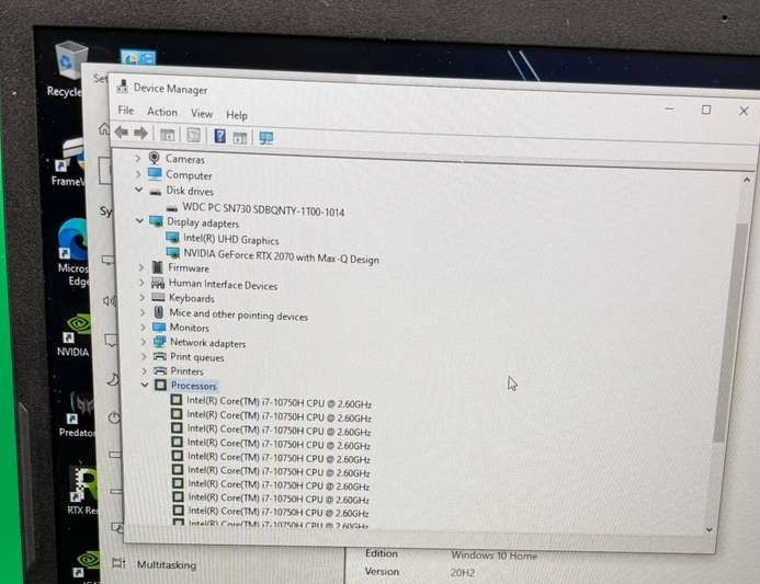 Acer Predator Helios PH317-54 Gaming i7-10750H 2.60GHz 32GB RAM 1TB SSD RTX 2070