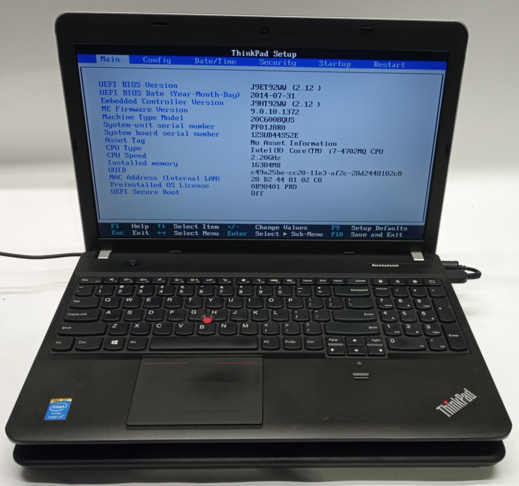 Lot of 2 Lenovo ThinkPad E540/E560 i5&i7-4th&6th Gens 8GB RAM No HDD/OS MC445!