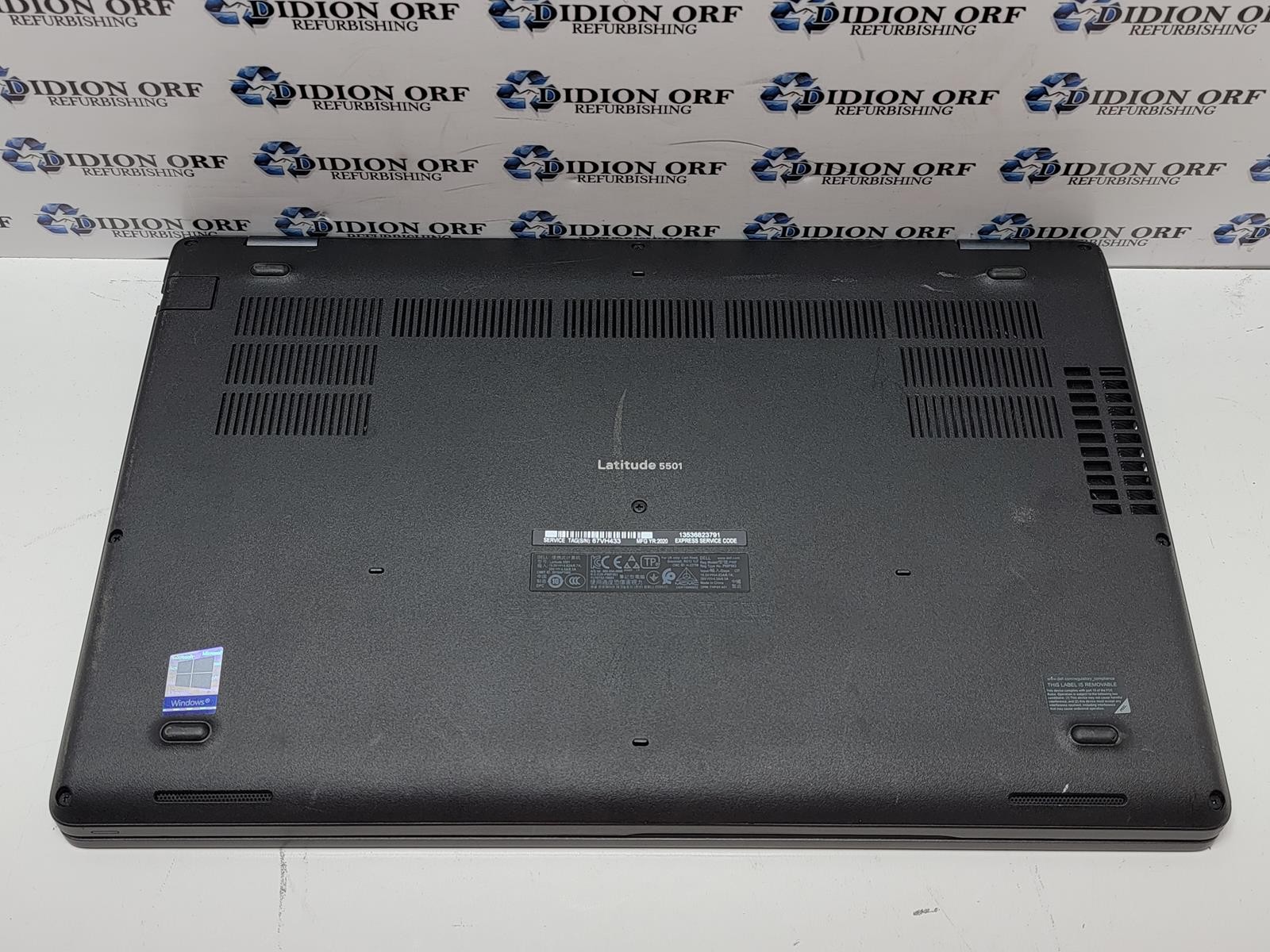 DELL LATITUDE 5501 i5 9400H 2.50 GHz 8 GB RAM NO HDD/SSD NO OS SKU 24718
