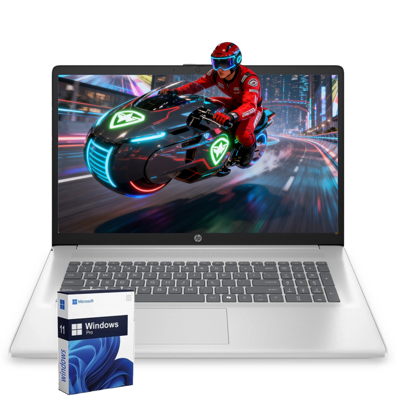 HP 17.3″ FHD Laptop computer Win11Pro 2.7~4.3GHz Ryzen 5-7430U 16GB RAM 512GB