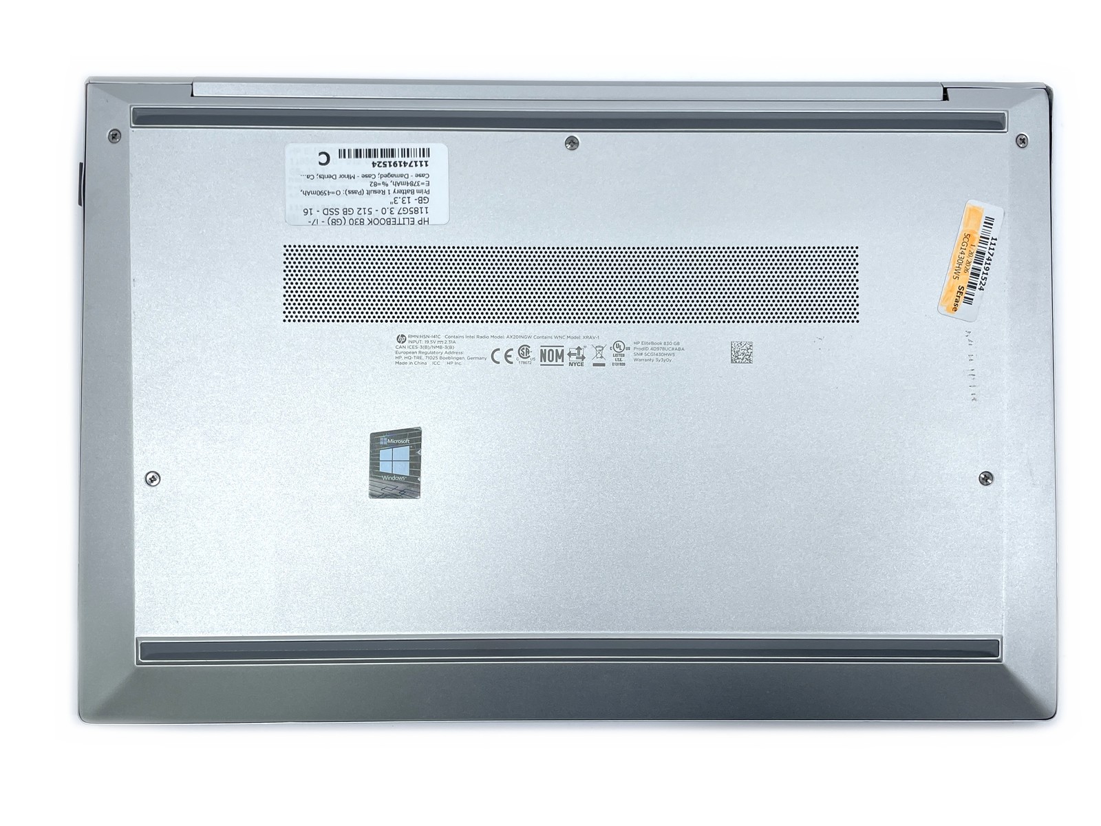HP EliteBook 830 G8 Laptop i7-1185G7 512GB SSD 16GB RAM – No OS – See Desc