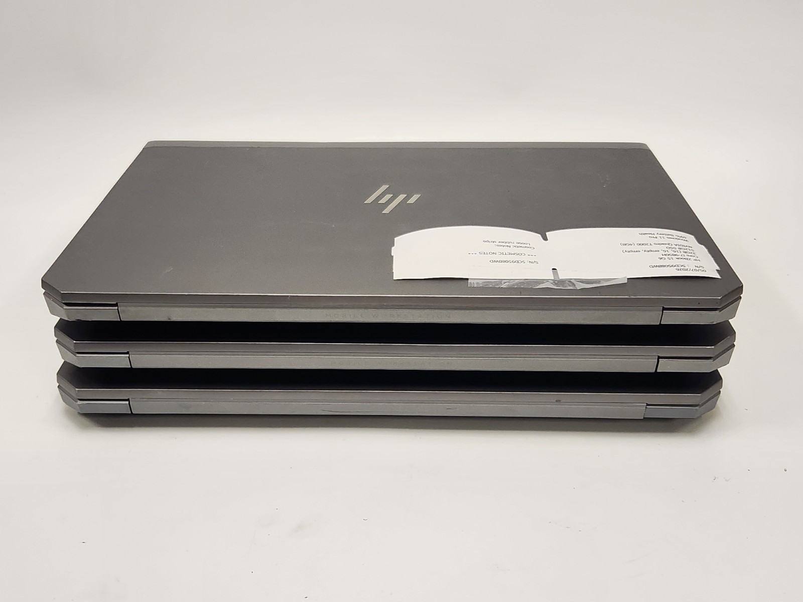 Lot of 3 HP ZBook 15 G6 i7-9850H 2.60GHz 32GB Ram 512GB SSD W11P NVIDIA T2000