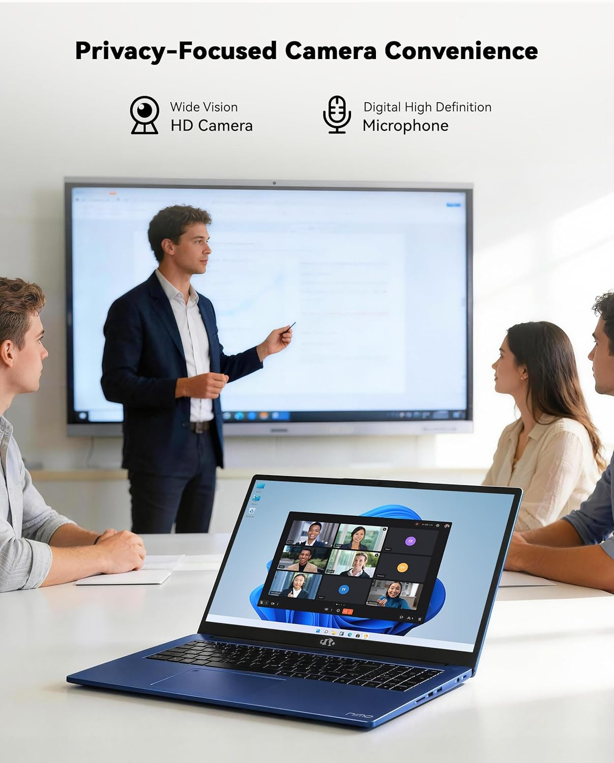 NIMO 15.6” IPS FHD Student Laptop 16GB RAM 512GB SSD AMD Ryzen 5 4 Cores