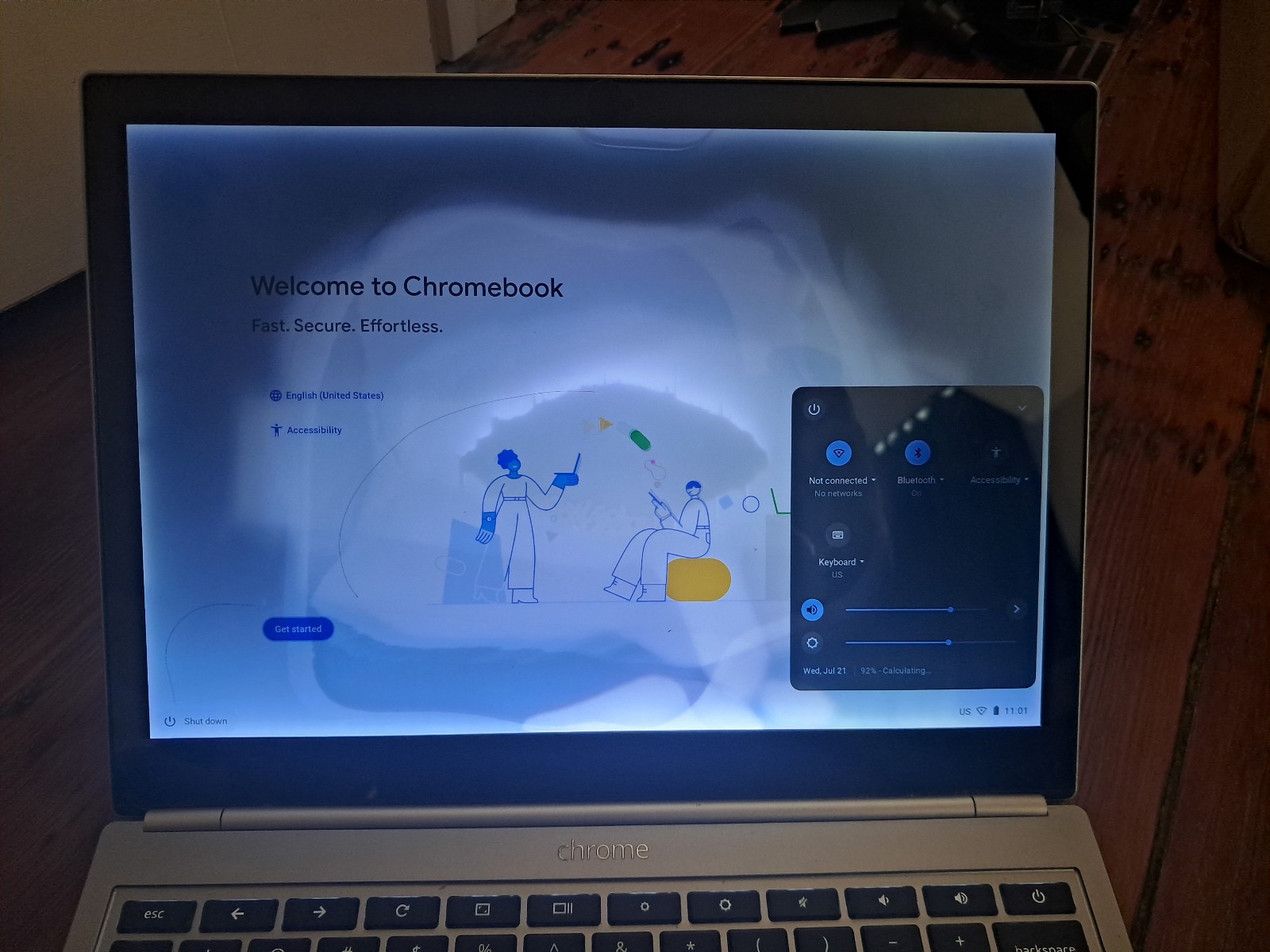 Google Pixel Chromebook 2015. Powers on. Screen Issue. For Parts/Repair *READ*