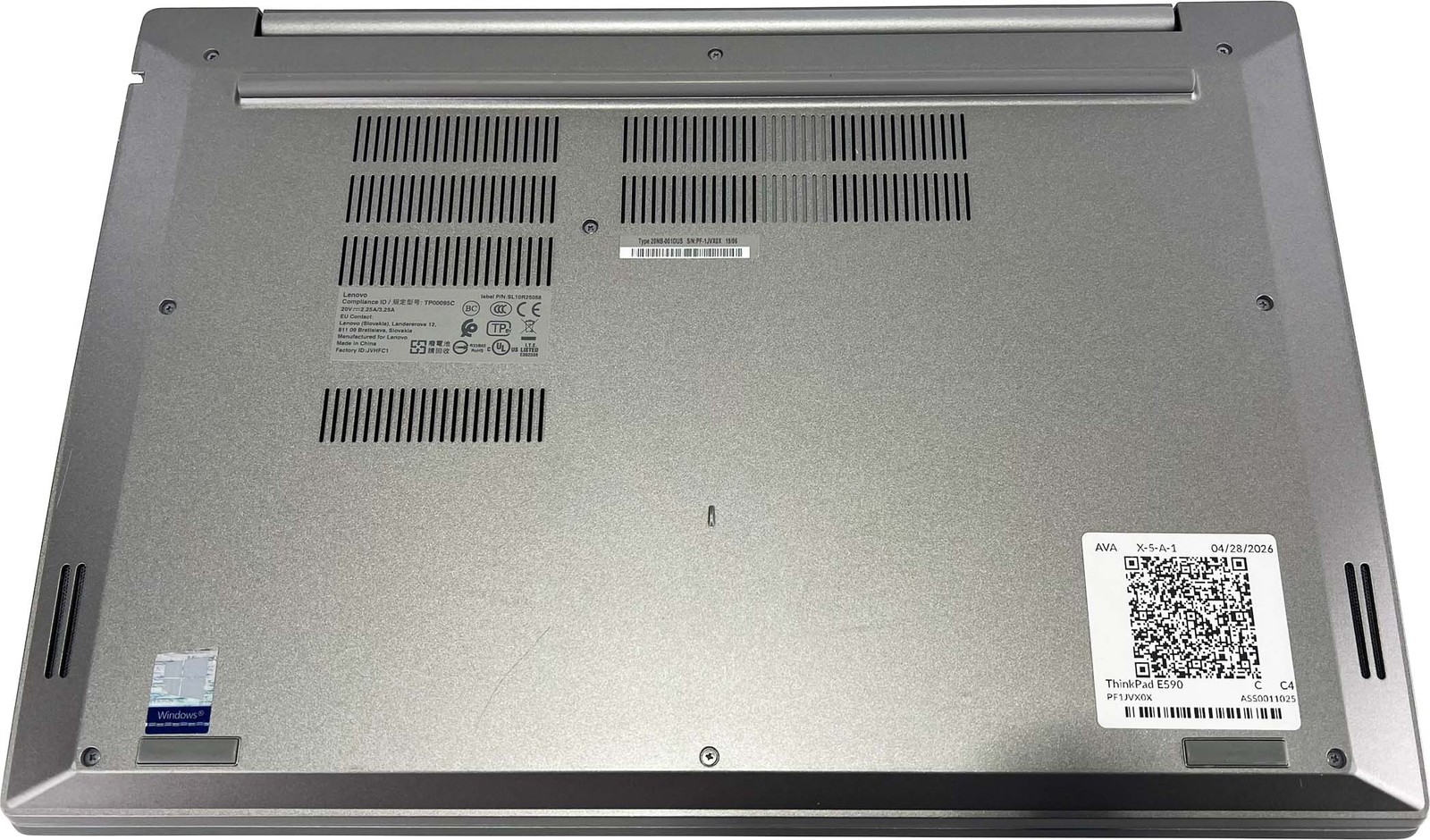 Lenovo ThinkPad E590 16″ Laptop i5 8th Gen 256GB SSD 8GB RAM Win 11 Pro (AVA) C