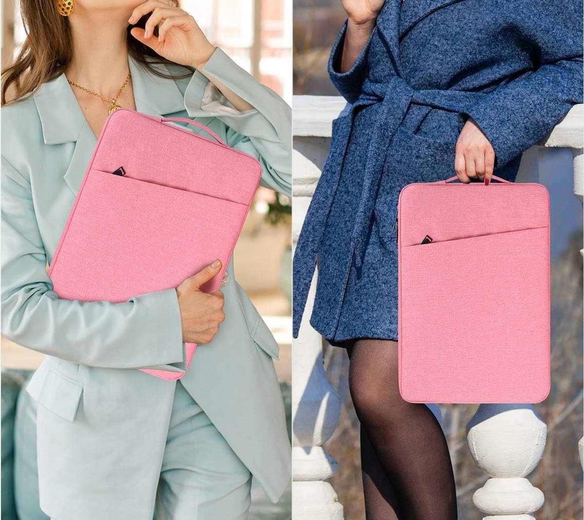 17 17.3 Inch Laptop Bag for Women, Carrying Computer Notebook Sleeve Case for Ac