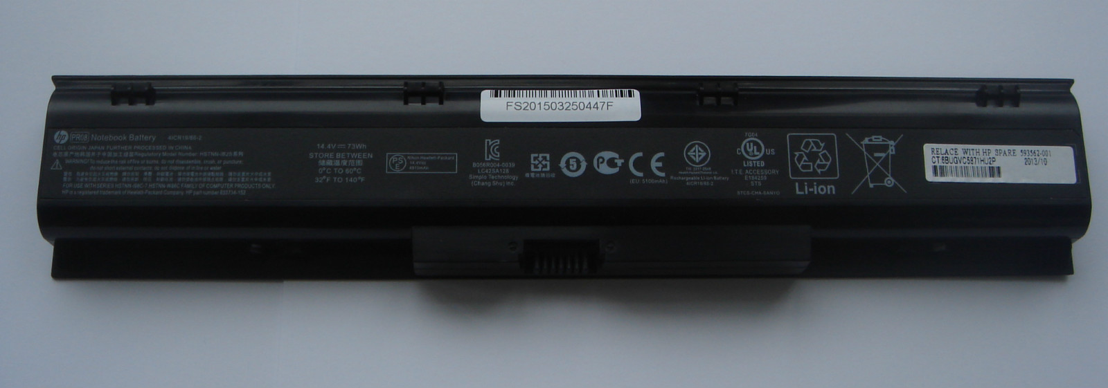 Genuine Original HP ProBook 4331s 4535 4430s 4530 4730 4540 PR08 New
