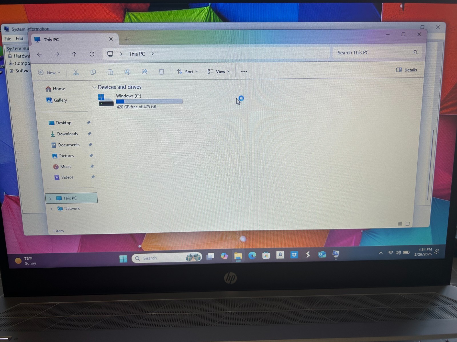 HP Pavillion Laptop 15t-cs300 – Intel Core i7 – 16GB RAM – 512GB SSD -Windows 11