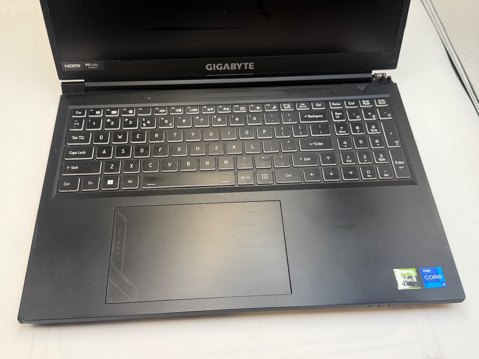 GIGABYTE RC56 | INTEL CORE I7-13620H | power dead / good lcd / PARTS REPAIR
