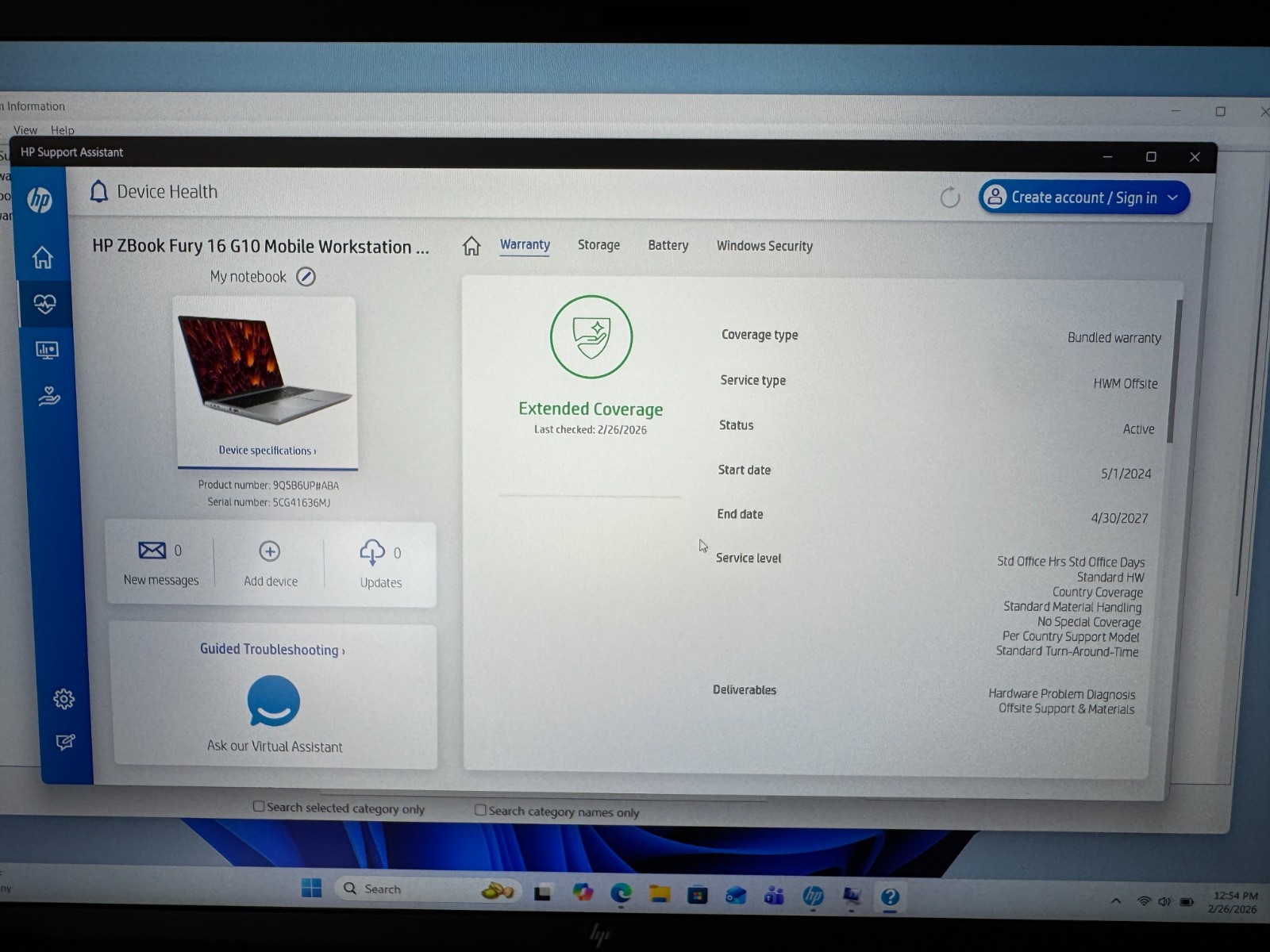 HP ZBOOK FURY 16 G10 | CORE I7-13850HX | 512GB | 32GB | A1000 6Gb