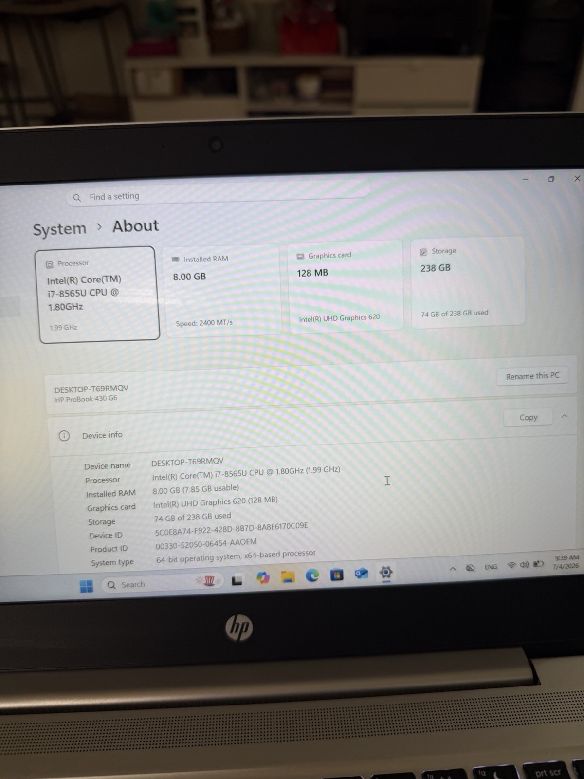 HP EliteBook Series EliteBook Notebook/Laptop Silver for Casual Computing