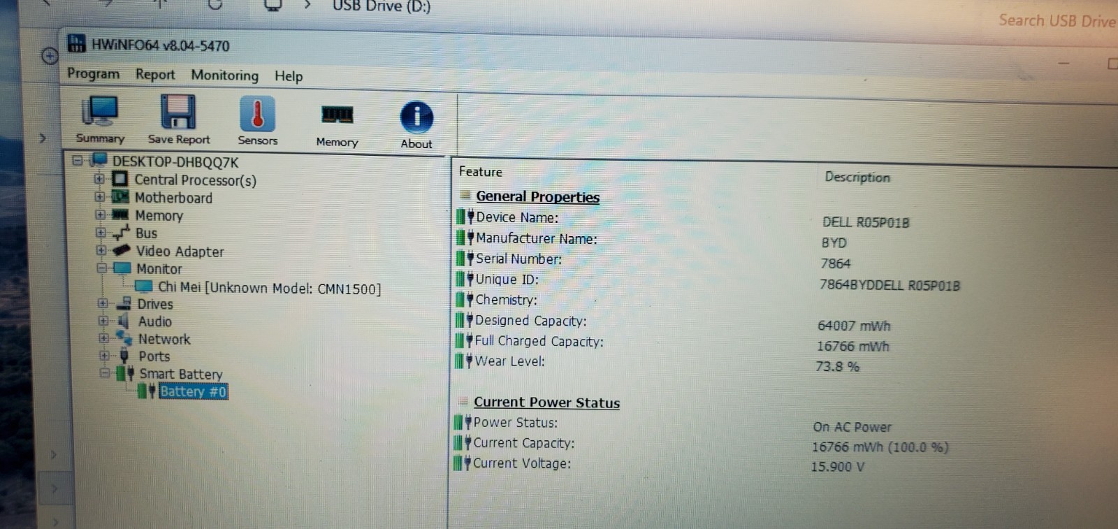 Dell Latitude 5521 Laptop i5-11th Gen 2.7GHz 8GB 128GB SSD BIOS Locked