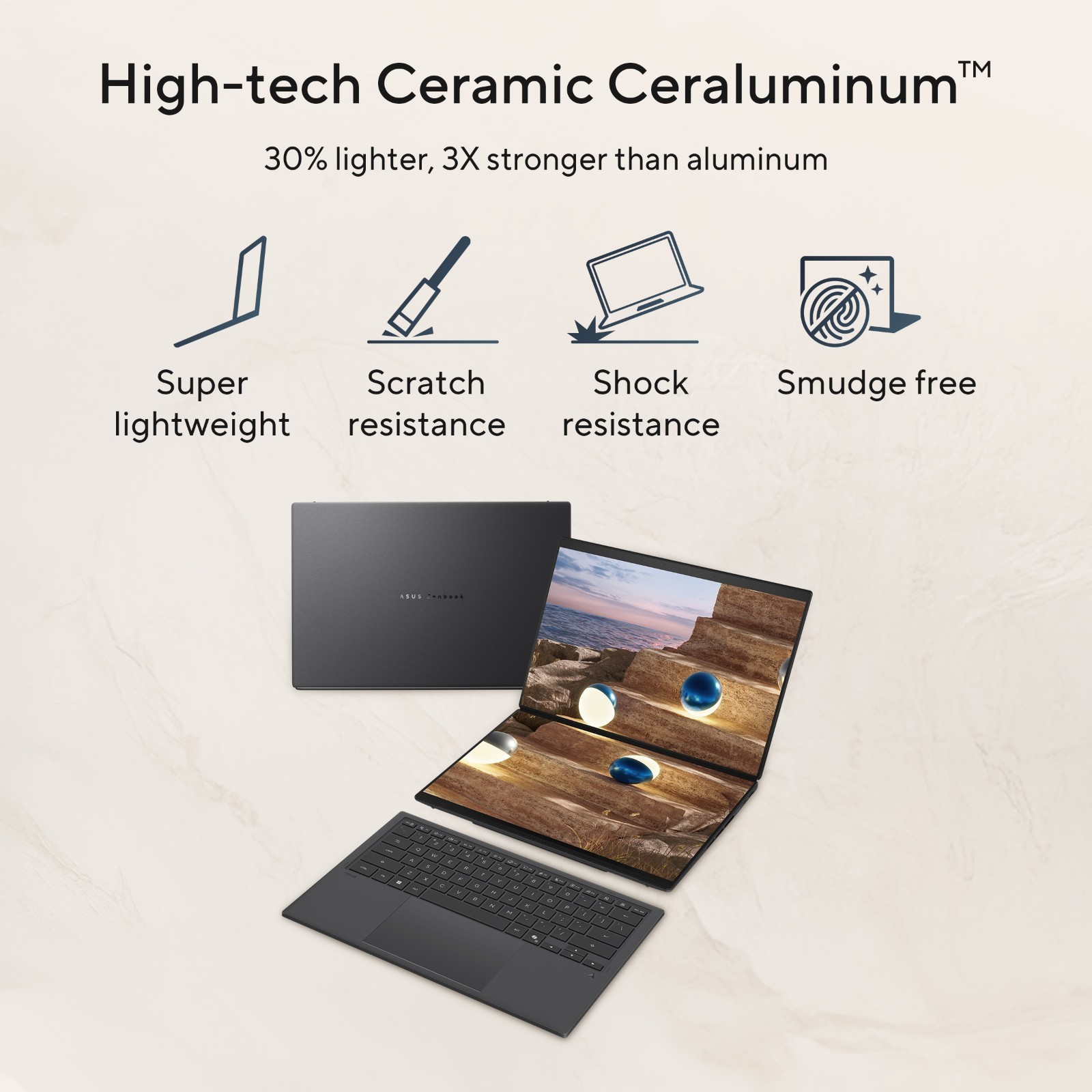 ASUS Zenbook DUO Dual 14″ OLED Touch 2-in-1 Intel Ultra X7 358H 32GB RAM 1TB SSD