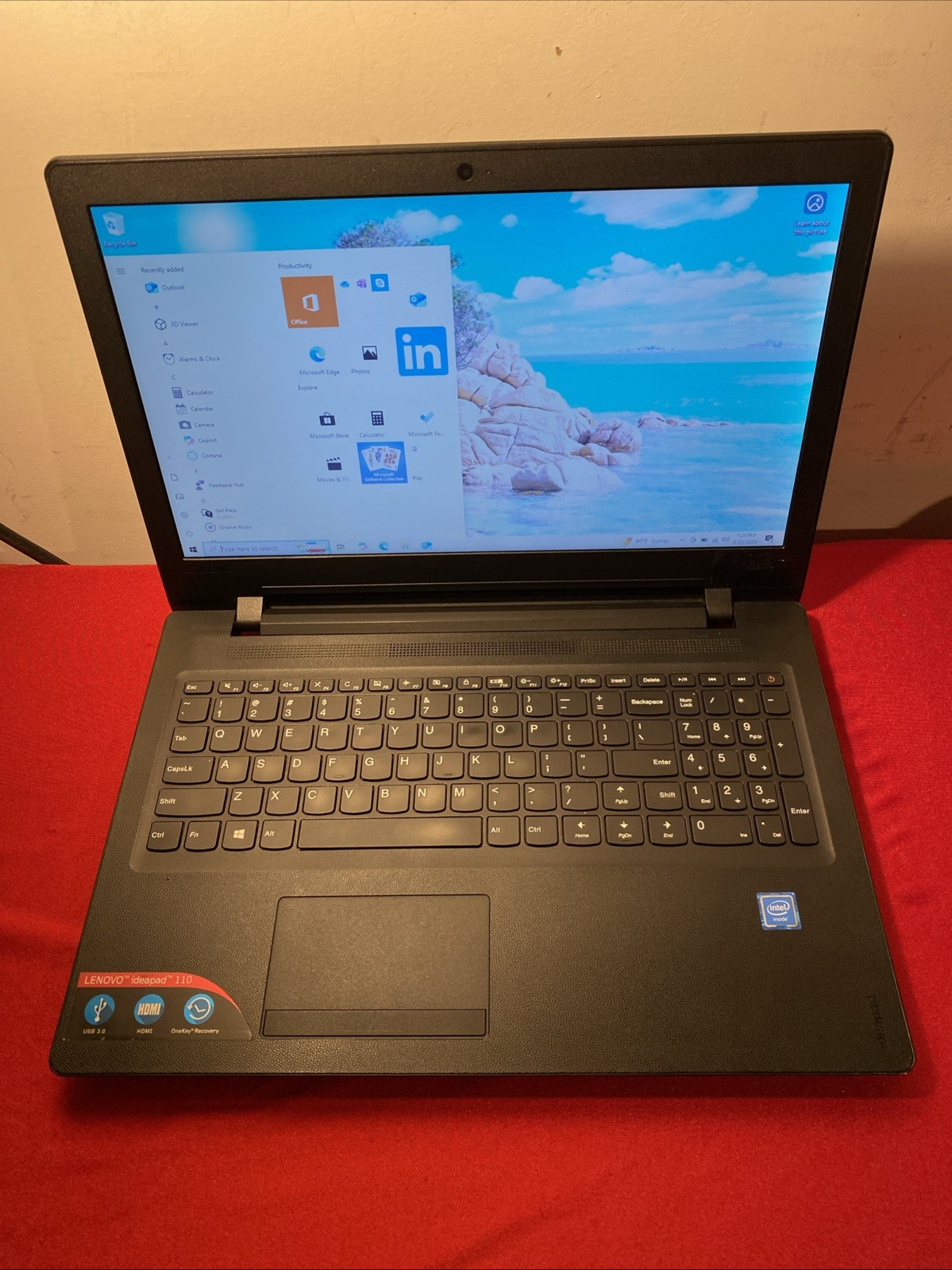 Lenovo ideapad 110-15ibr Intel Celeron N3060 1.60GHZ 4GB 500GB 15.6″ Win11 Home