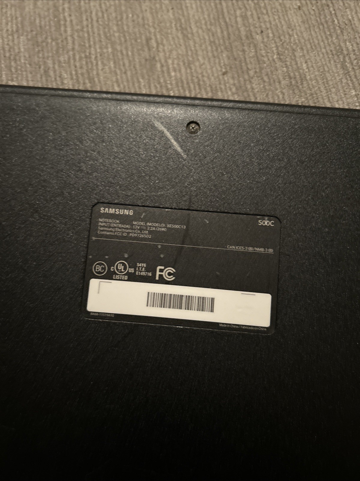 Samsung Chromebook XE303C13 ( Comes With Charger )