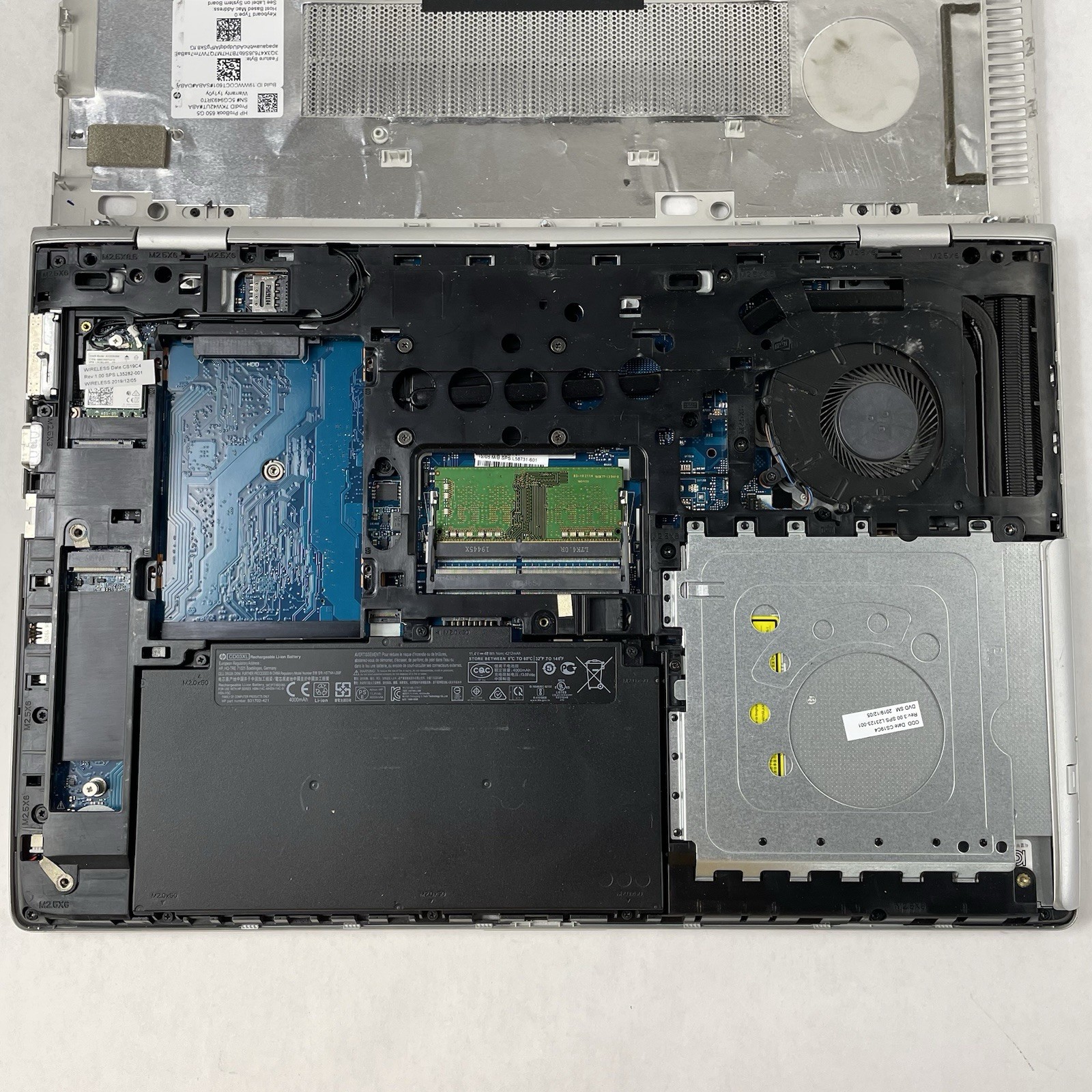 HP ProBook 650 G5 15.6″ i5-8265U 1.60 GHz 8 GB RAM No SSD/OS/AC – No Sound