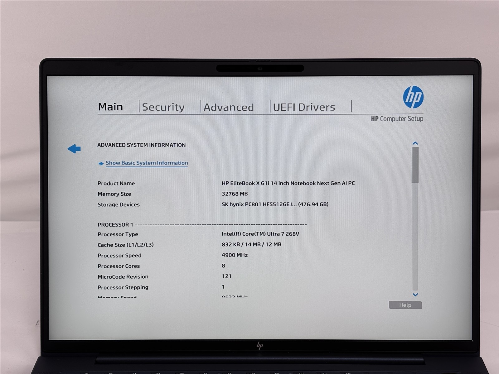 HP EliteBook X G1i 14″ Core Ultra 7 268V 2.2GHz 32GB 512GB SSD Intel Arc