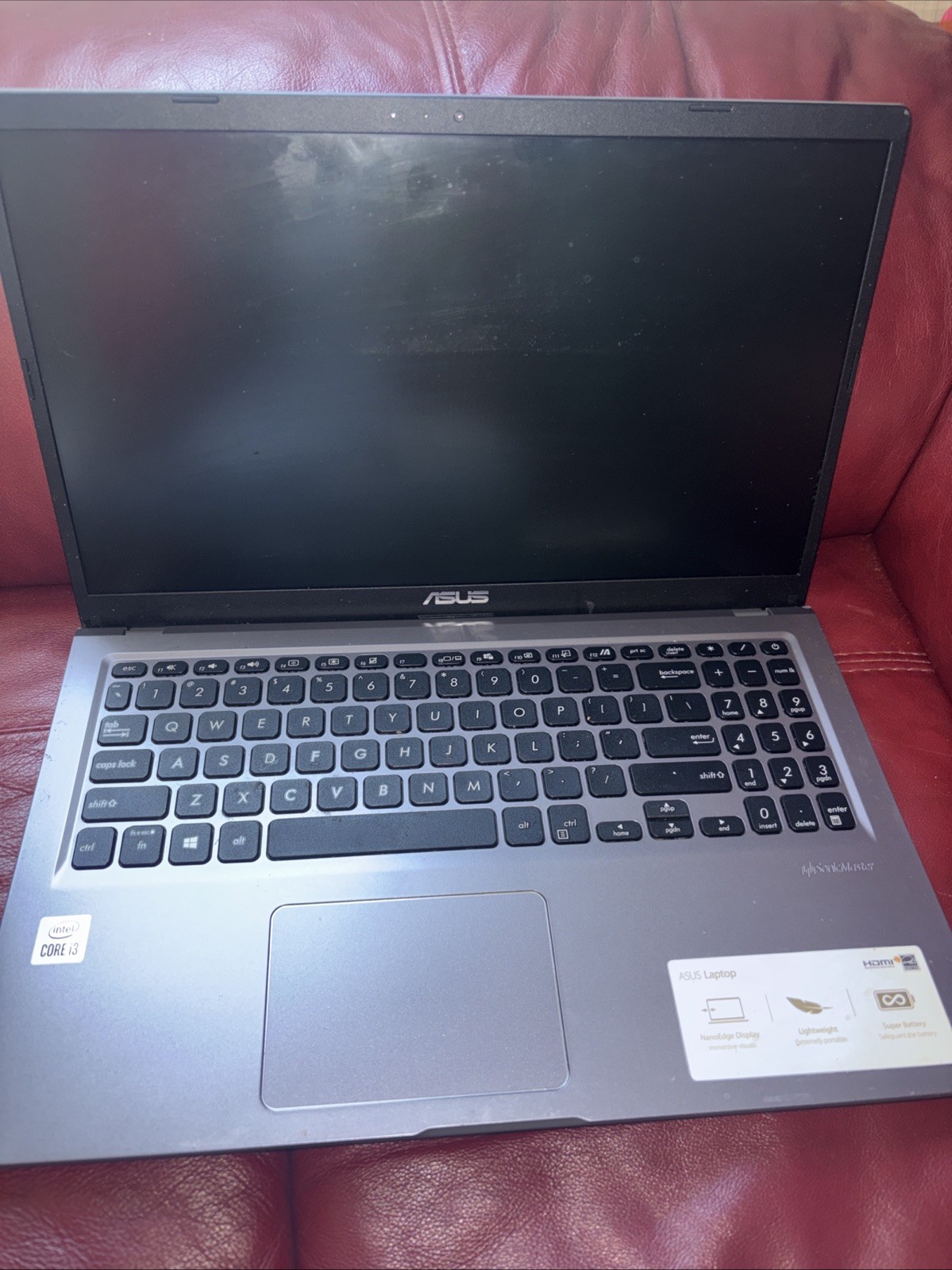 Laptop Asus X515J Untested No Power Cord