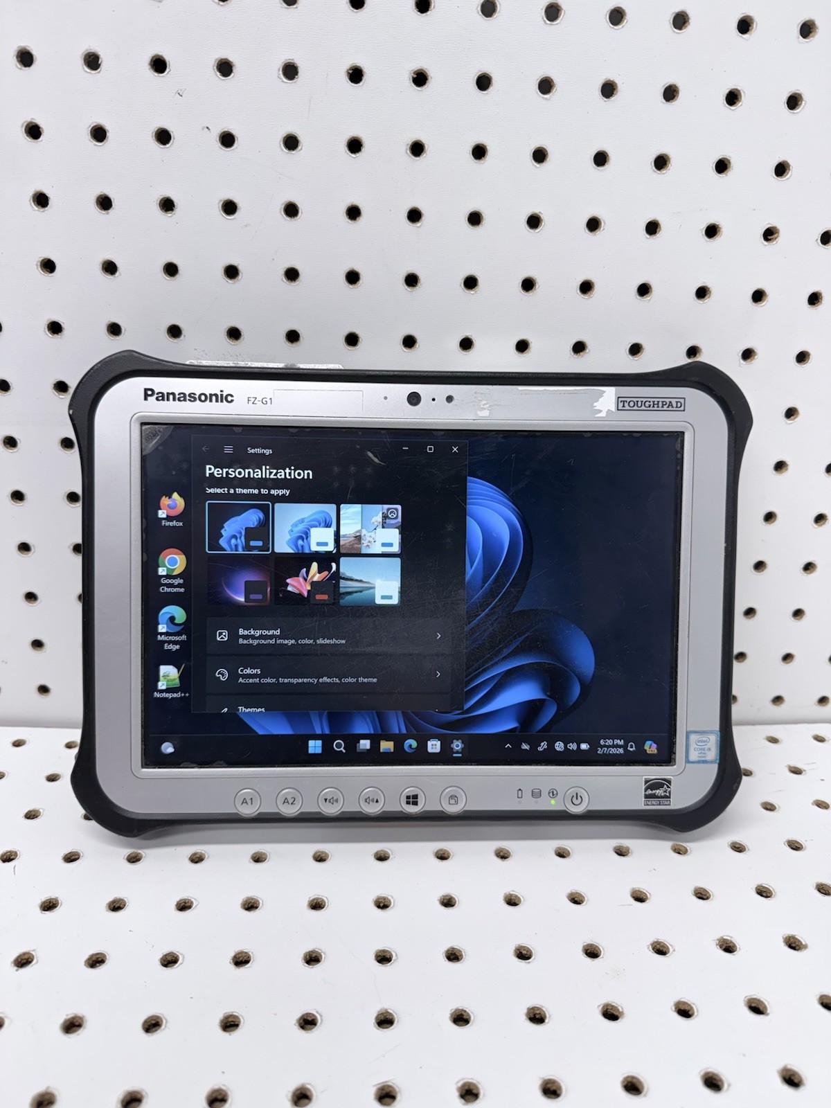Panasonic Toughpad FZ-G1 MK5 i5 7th 2.60GHz 8G SSD Dual Touch Win10 Pro AC used