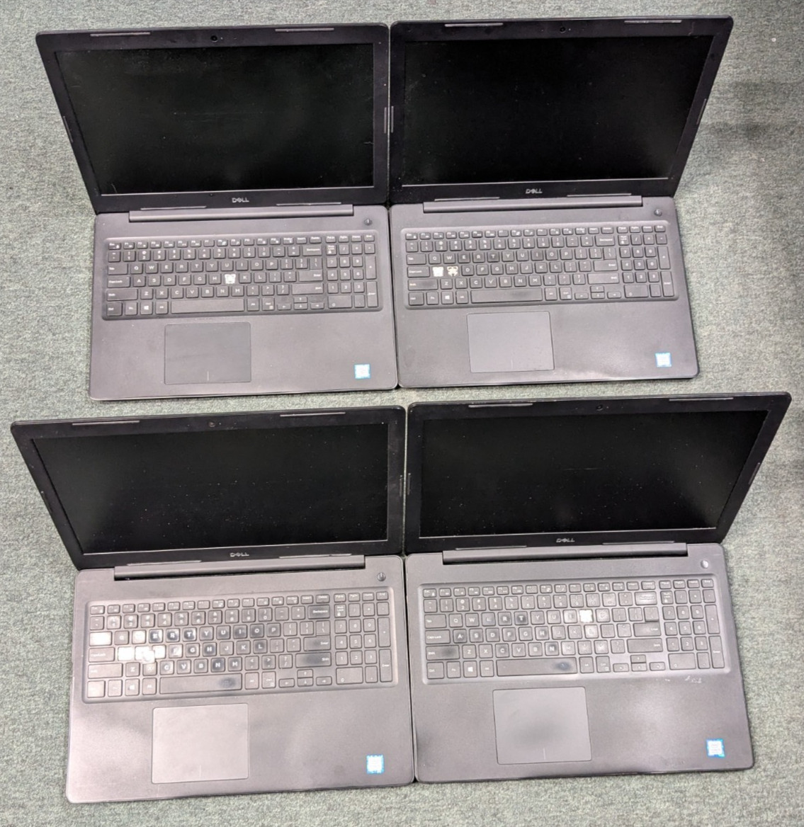 Lot of 4 Dell Latitude 3590 15.6″ Intel i5-8250U No RAM/Drive SOLD AS-IS