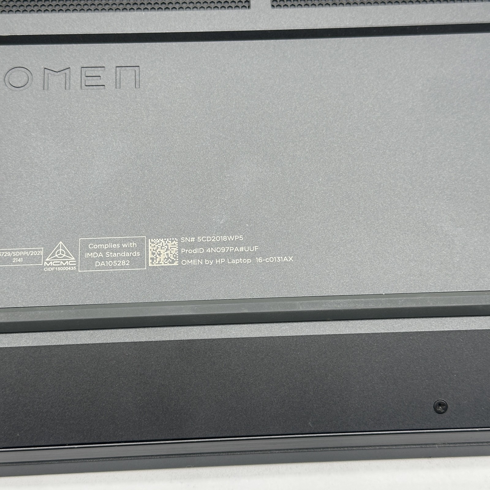 Hp Omen Gaming Laptop 16 Ryzen 7 5800H RX6600m 16GB 1TB SSD Works Read