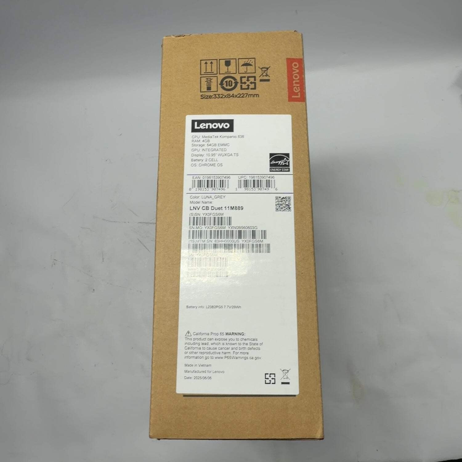 New Lenovo Chromebook 11M889 10.95 MediaTek Kompanio 838 2.0GHz 4GB RAM 64GB