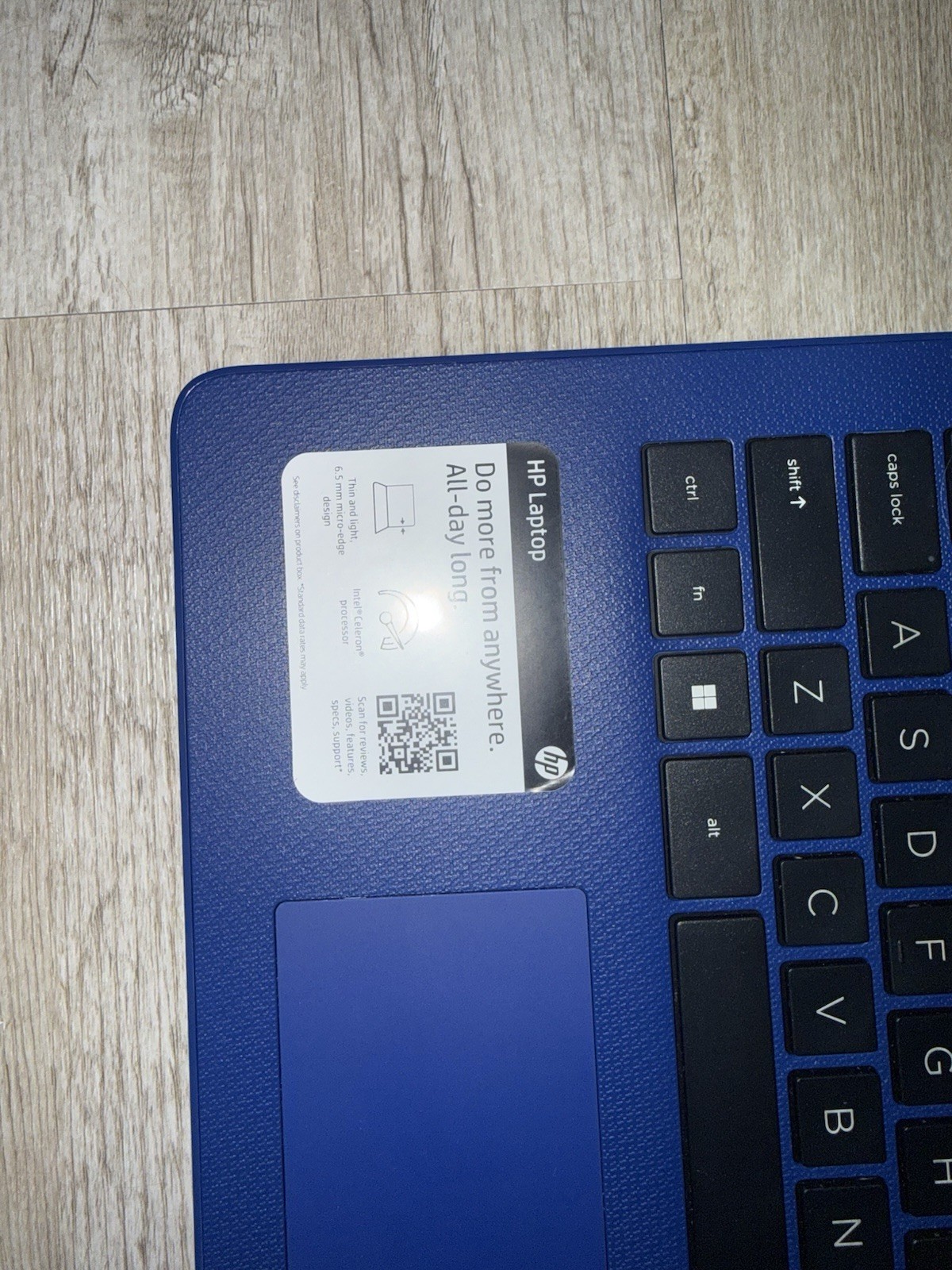 HP Laptop (14-dq0055dx) 14″- blue + charger