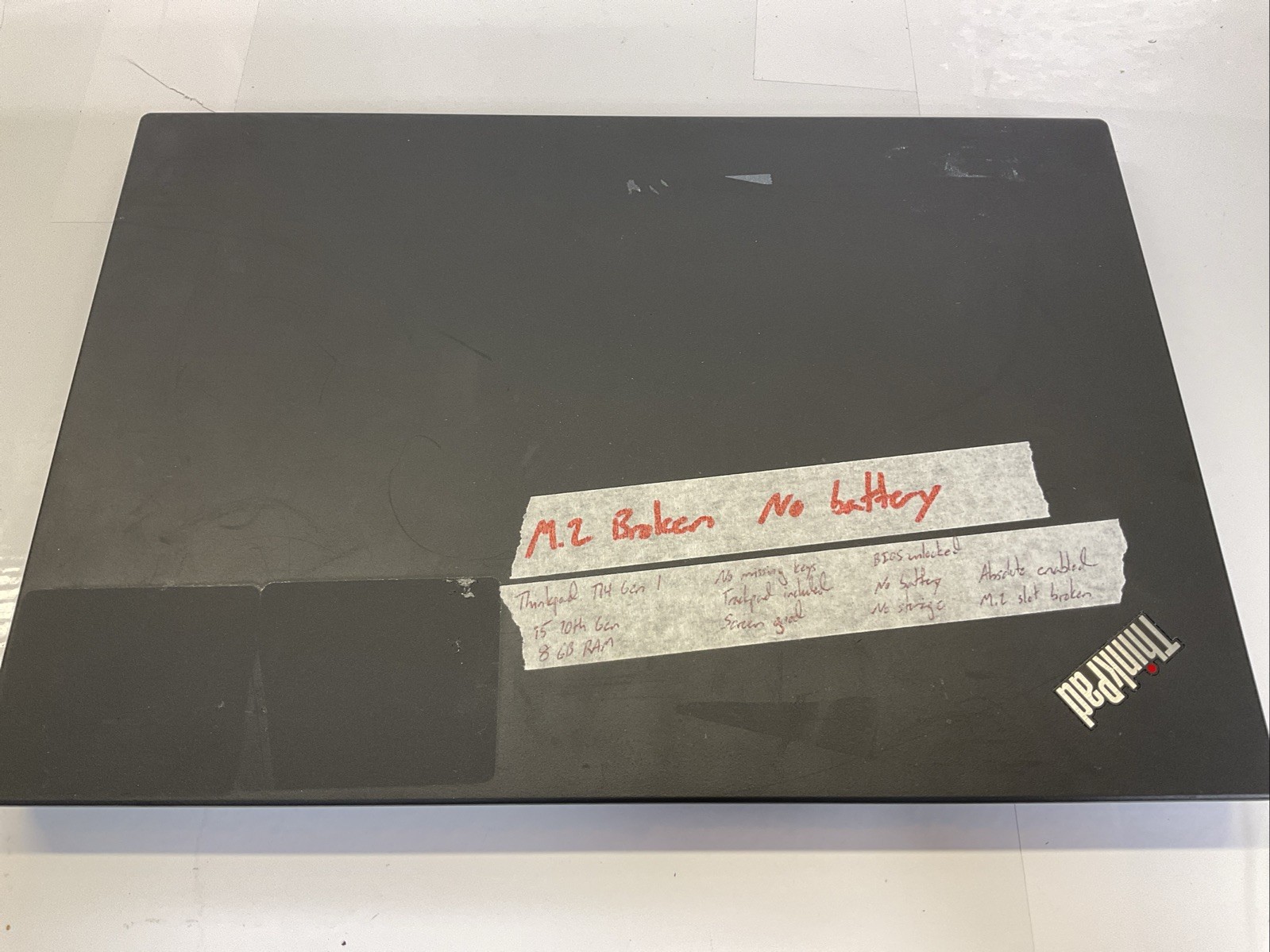 Lenovo ThinkPad T14 Gen 1 | Intel Core i5 10th Gen | 8GB RAM | Powers On (T15)