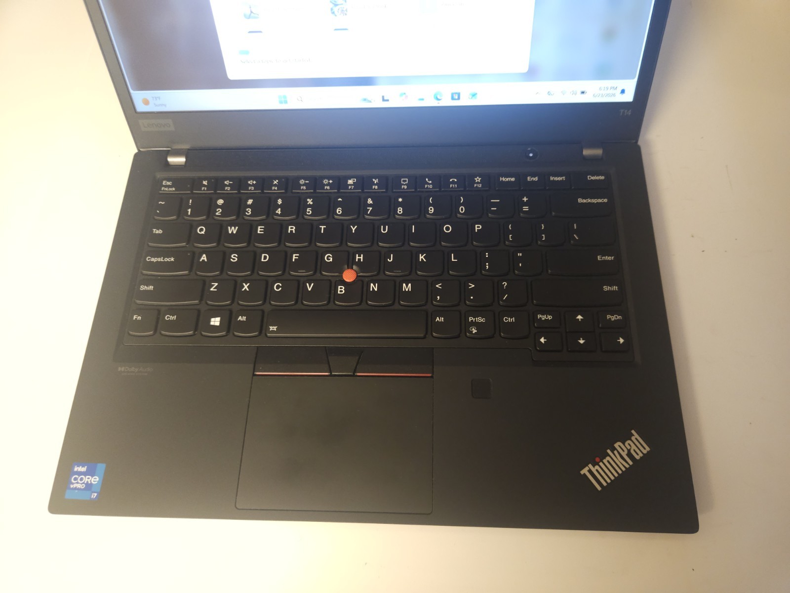 Lenovo ThinkPad T14 i7 24gb Ram 3.0ghz 512gb NVMe Drive Gen2 14″Touchscreen