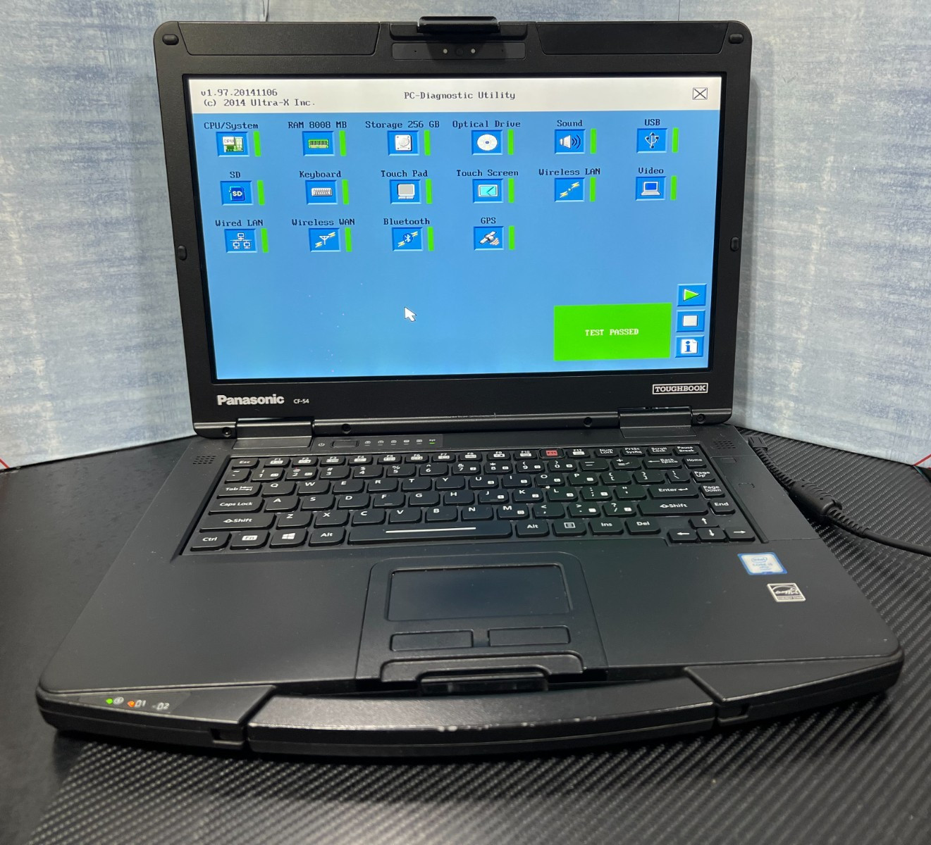 CF-54F9885KM, i5-6300U 2.40Ghz,8GB Mem,256GB SSD,Touchscreen,4G LTE,GPS, 3,650Hr