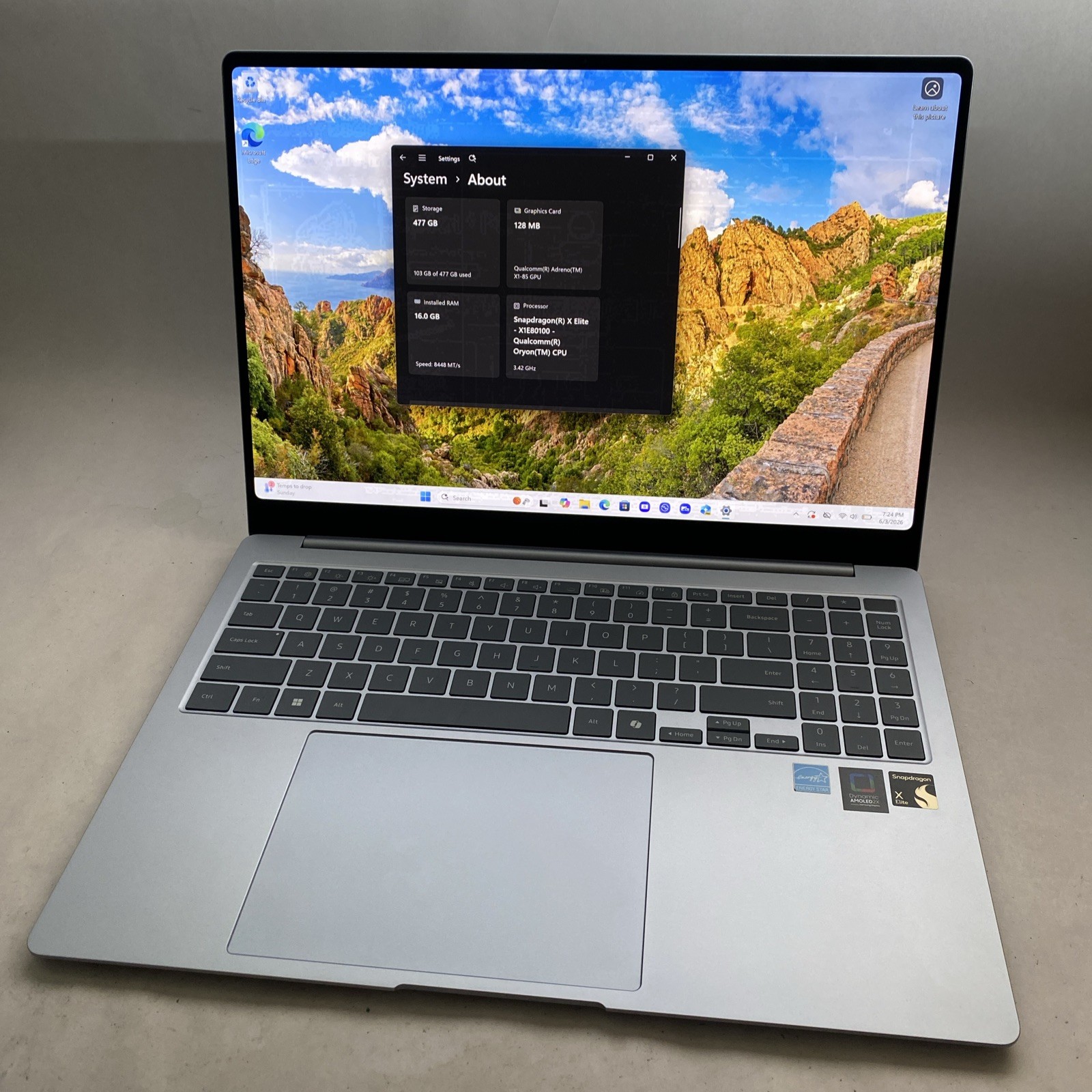 Samsung Galaxy Book4 Edge 16″ NP960XMA Touch Snapdragon X Elite 16GB 512GB W11H