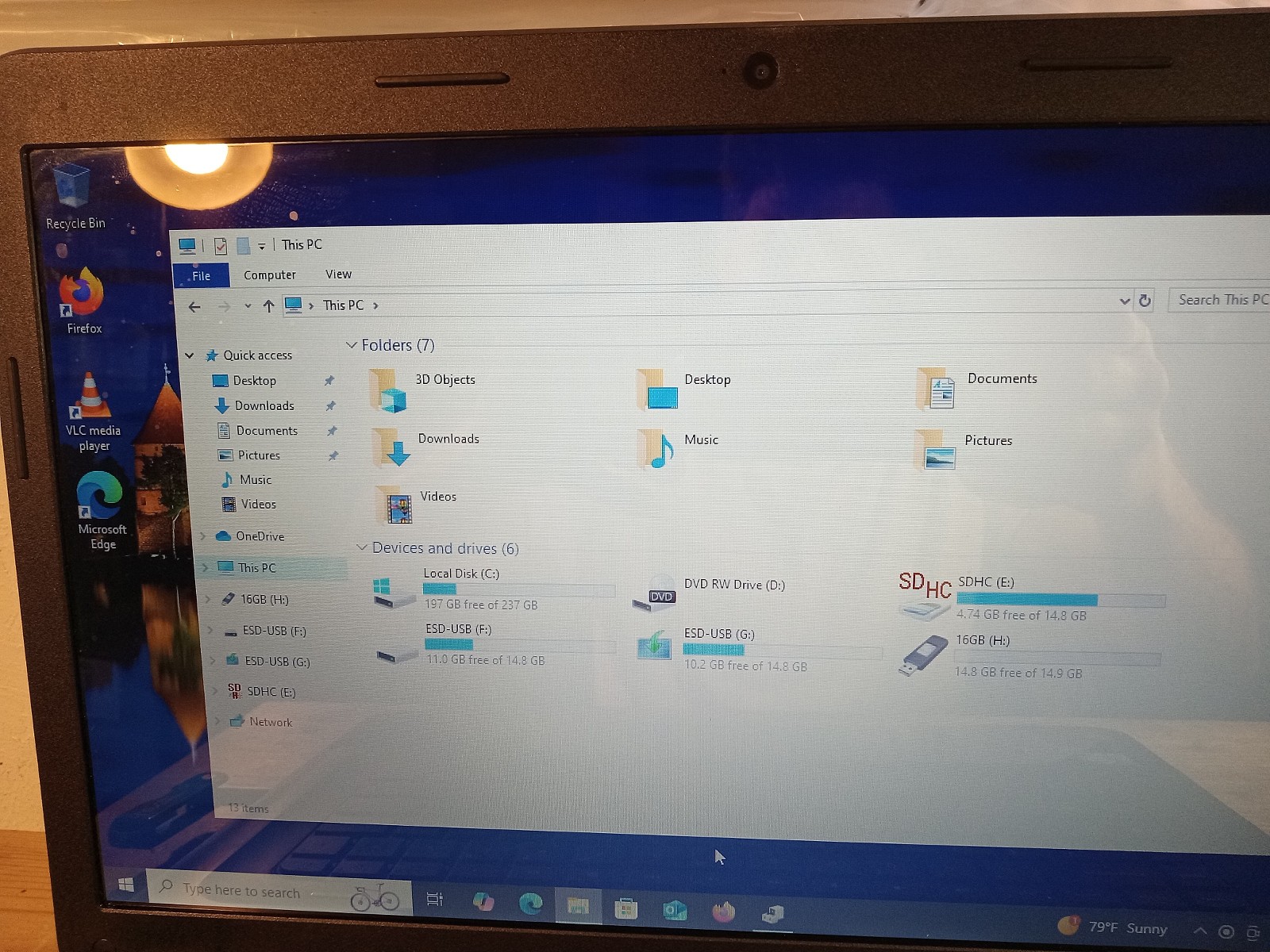 HP 2000 Notebook Laptop, i7 3740QM 2.7 GHz, 8GB RAM, Win10 Pro, 256 GB SSD