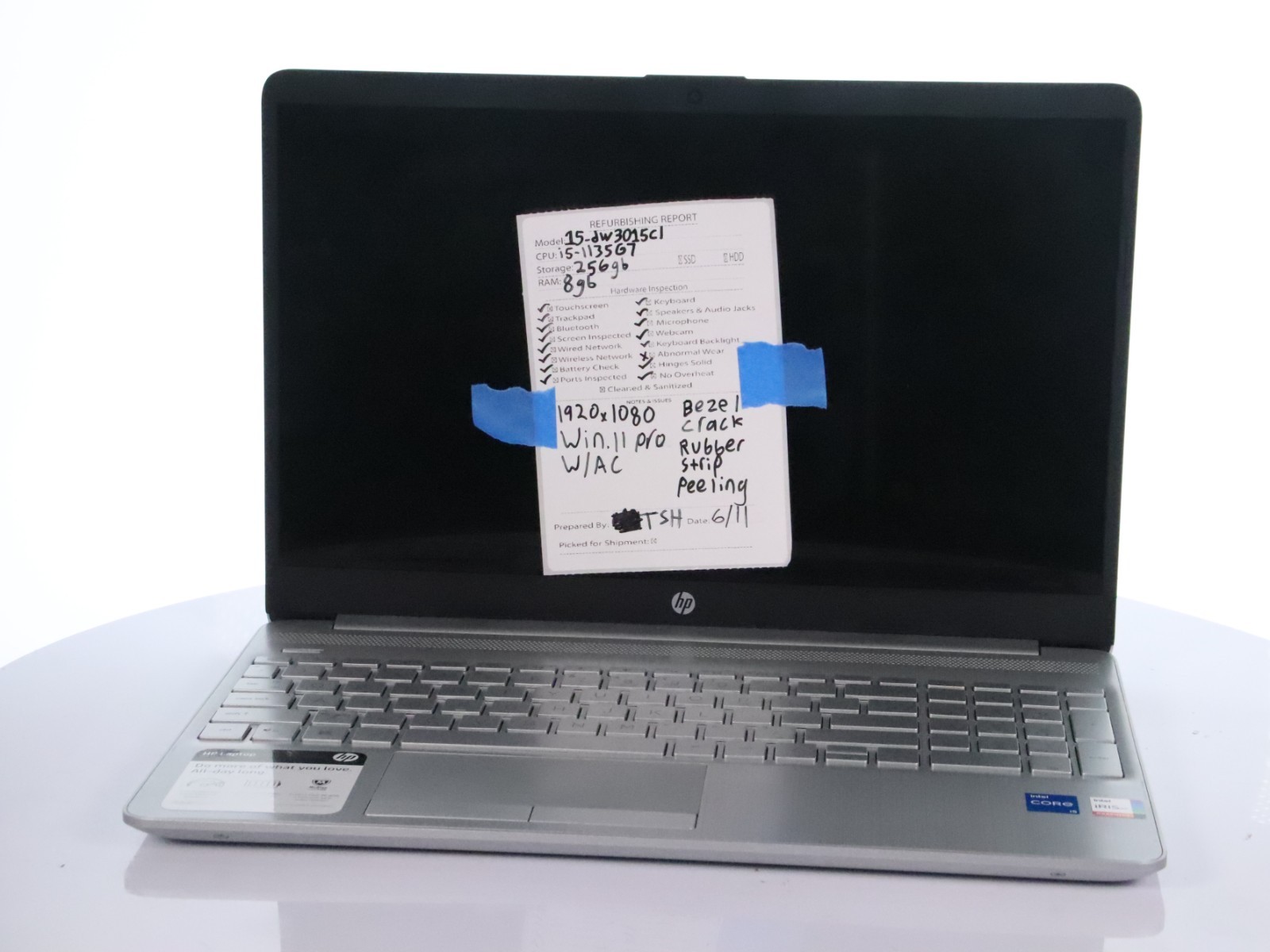 HP Laptop 15-dw3015cl 15.6″ Core i5-1135G7 8GB RAM 256GB Windows 11 Pro W/AC