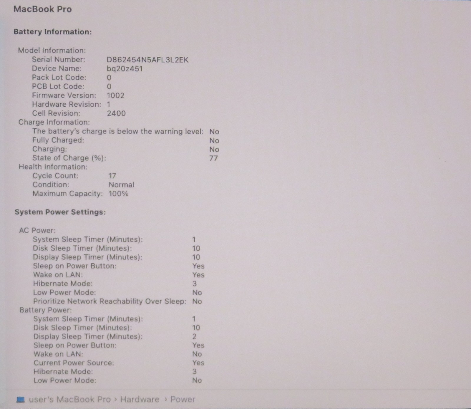 Apple Macbook Pro 2020 13in Retina M1 16GB RAM 512GB macOS A2338