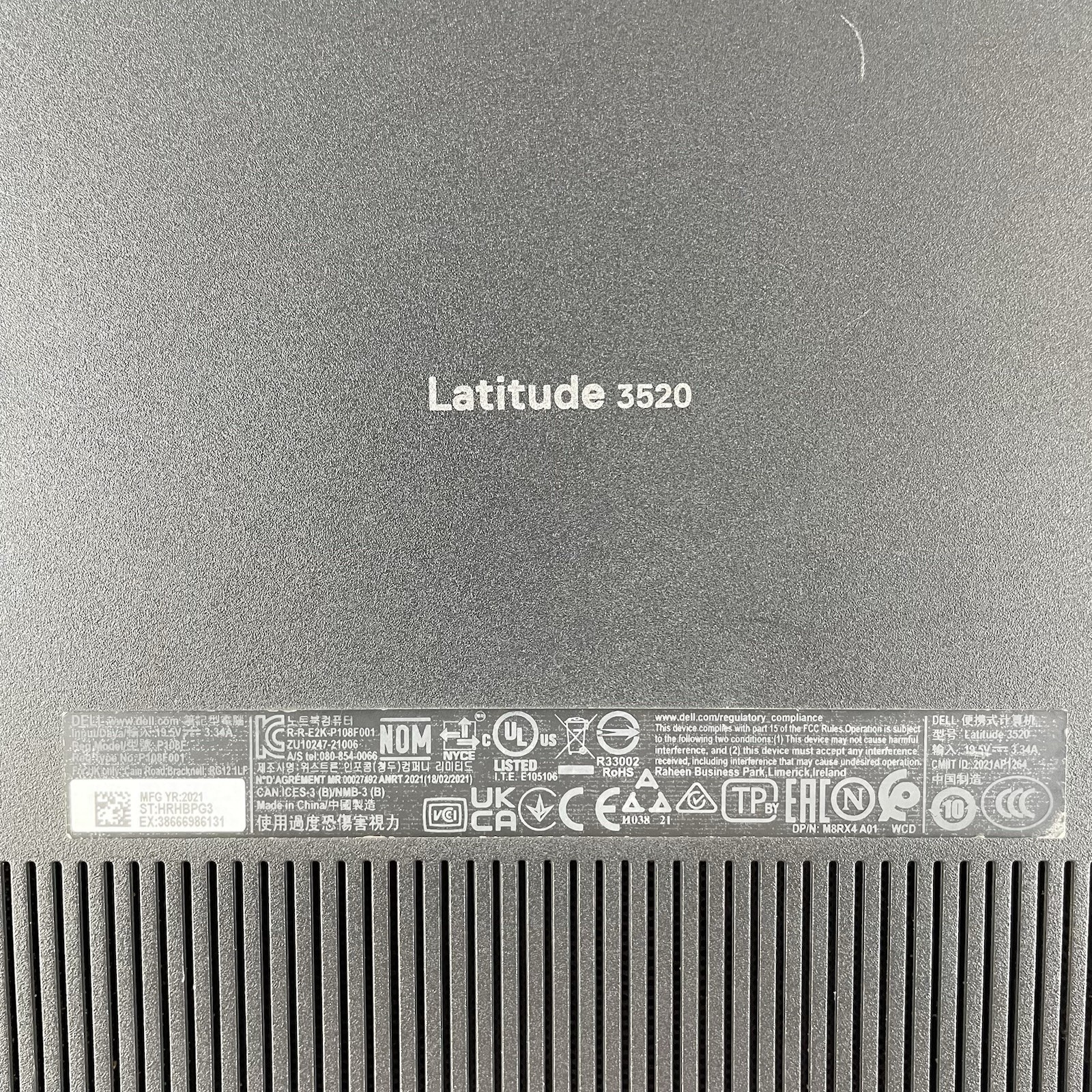 Dell Latitude 3520 15.6″ i5-1145G7 2.60 GHz 8 GB RAM No SSD/OS/AC – READ