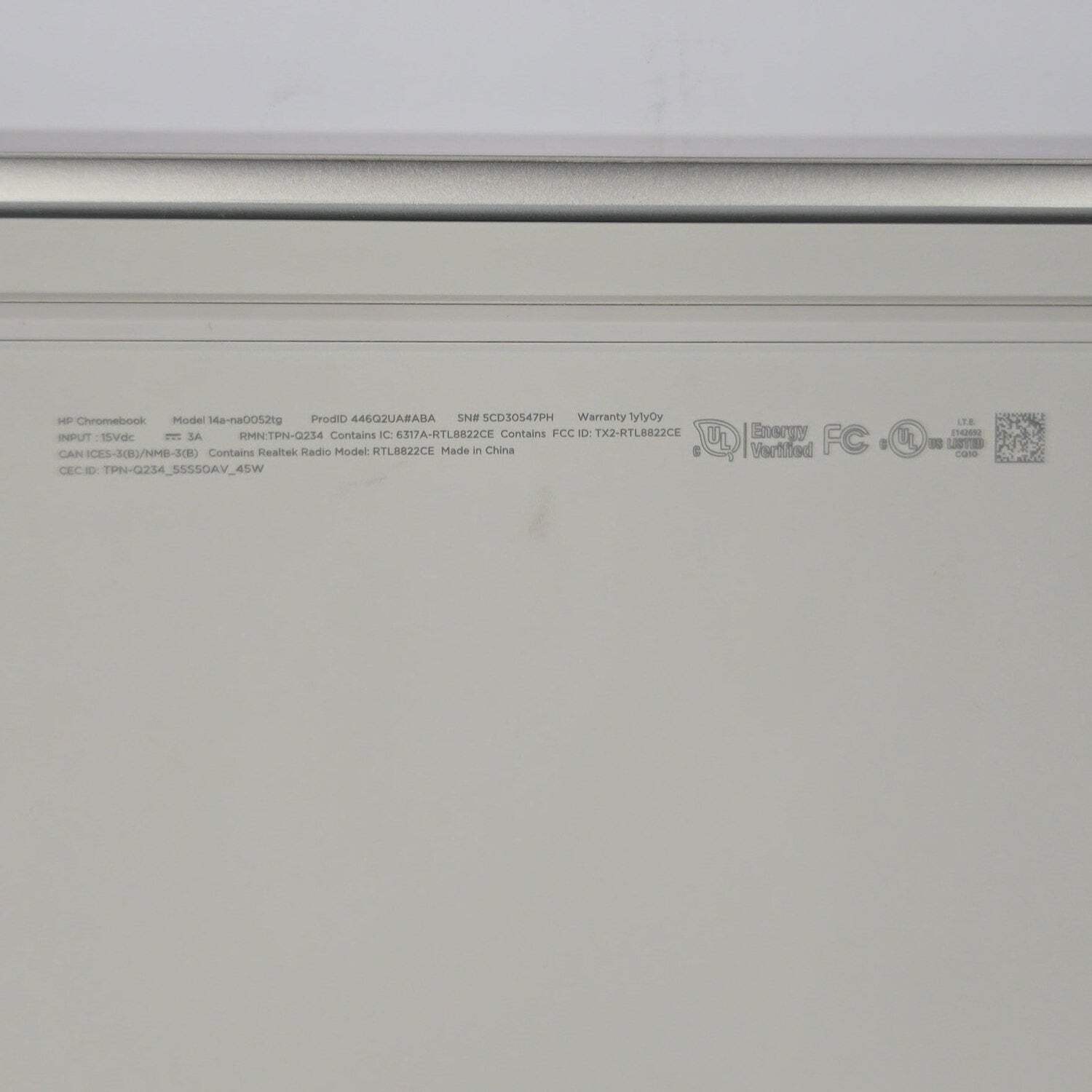 HP Chromebook 14A-NA0052TG 14″ Celeron N4120 1.1GHz 4GB RAM 64GB SSD