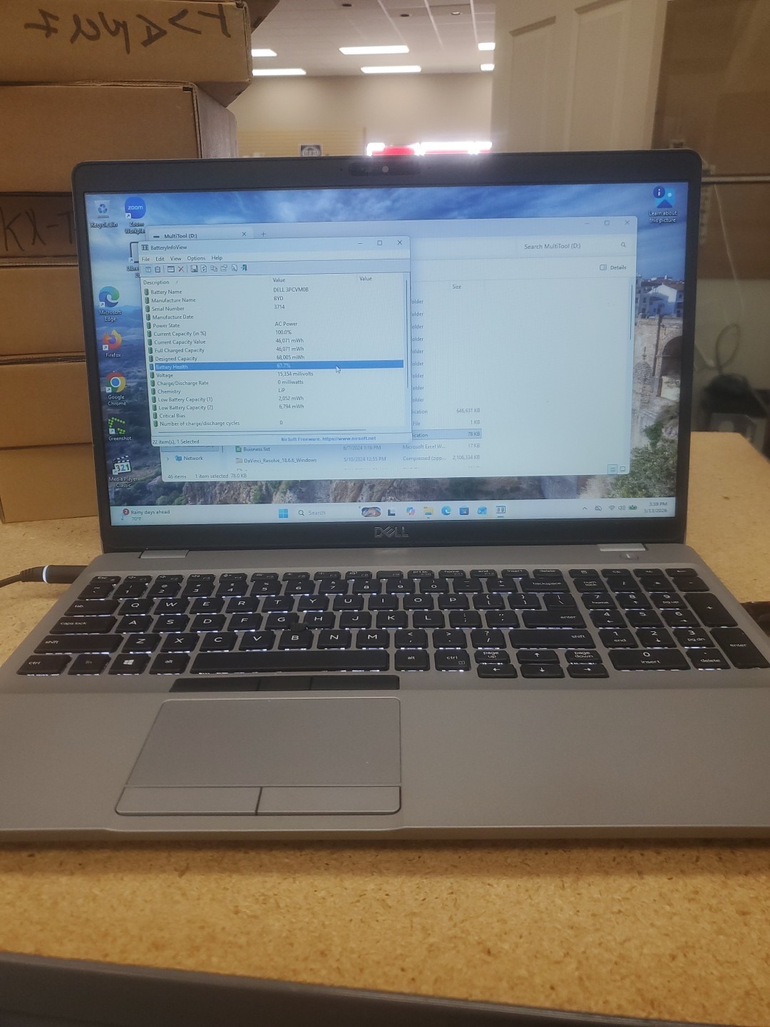 Dell Precision 3550 Laptop – i5-10310U 8GB 256GB SSD 15.6″ 051326-2